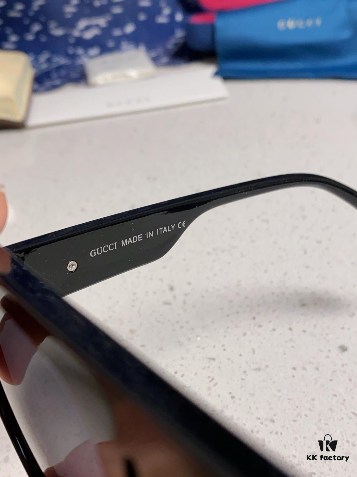 Gucci 2025 Collection High-End Unisex Pilot Sunglasses, European Celebrity-Inspired Frog-Shaped Eyewear, Fashionable Sun and Myopia Glasses