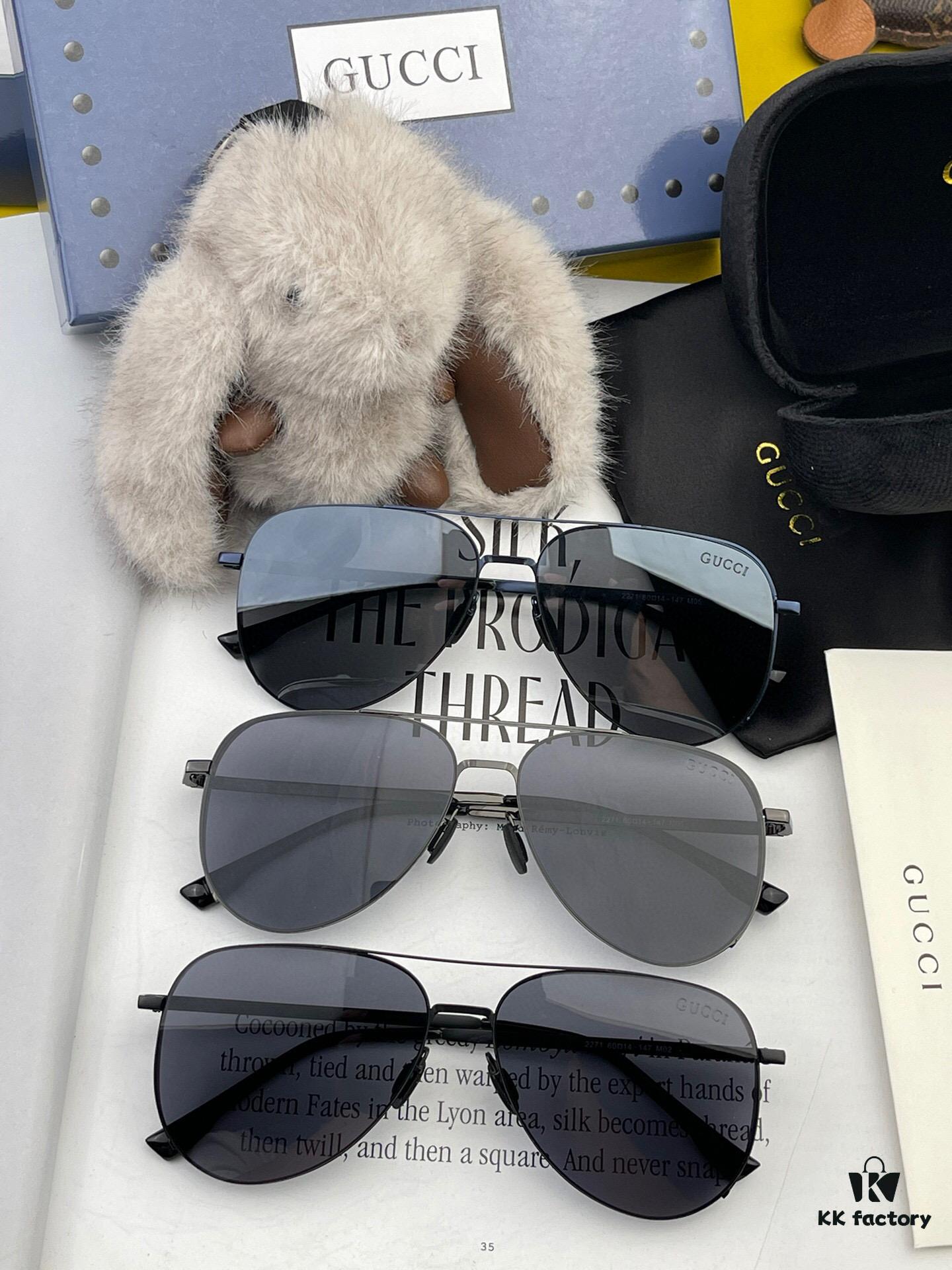GUCCI 2025 New Unisex Polygonal Sunglasses Lightweight and Ultra Elastic, Screw-Free Design, Unbreakable, High-Definition Nylon Lenses