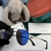 GUCCI 2025 New Unisex Polygonal Sunglasses G41805, Electroplated Finish, Ultra-Lightweight and Highly Elastic, Screw-Free Design, Shatterproof Frame, HD Nylon Lenses