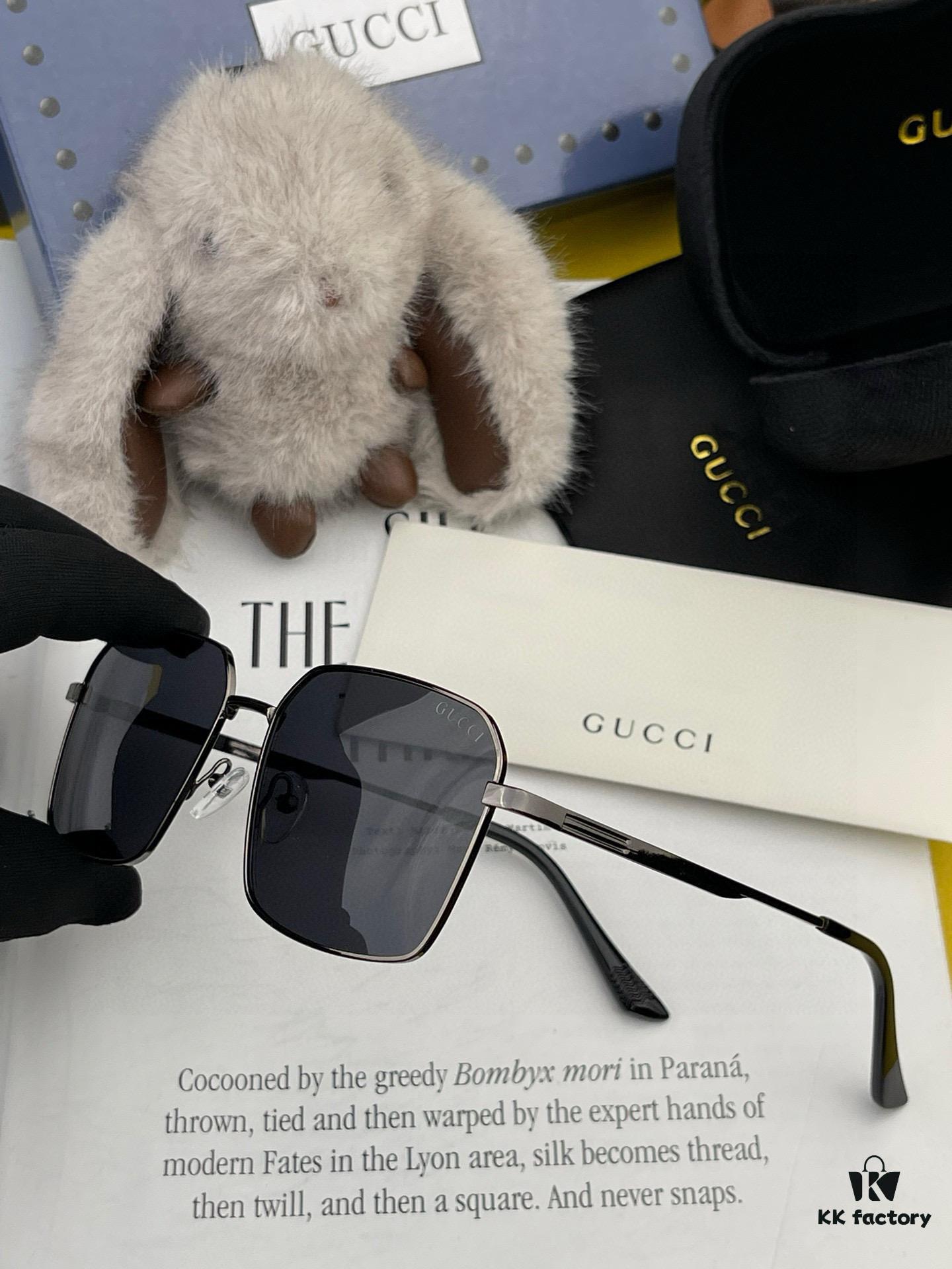 GUCCI 2025 New Model Polarized Sunglasses, Perfect Quality, Unique Design Suitable for All Face Shapes, Classic and Stylish Combination