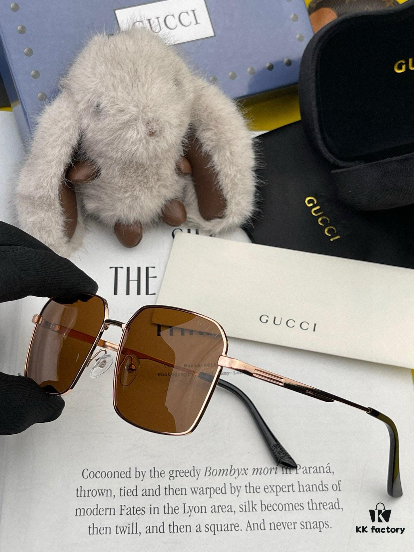 GUCCI 2025 New Model Polarized Sunglasses, Perfect Quality, Unique Design Suitable for All Face Shapes, Classic and Stylish Combination