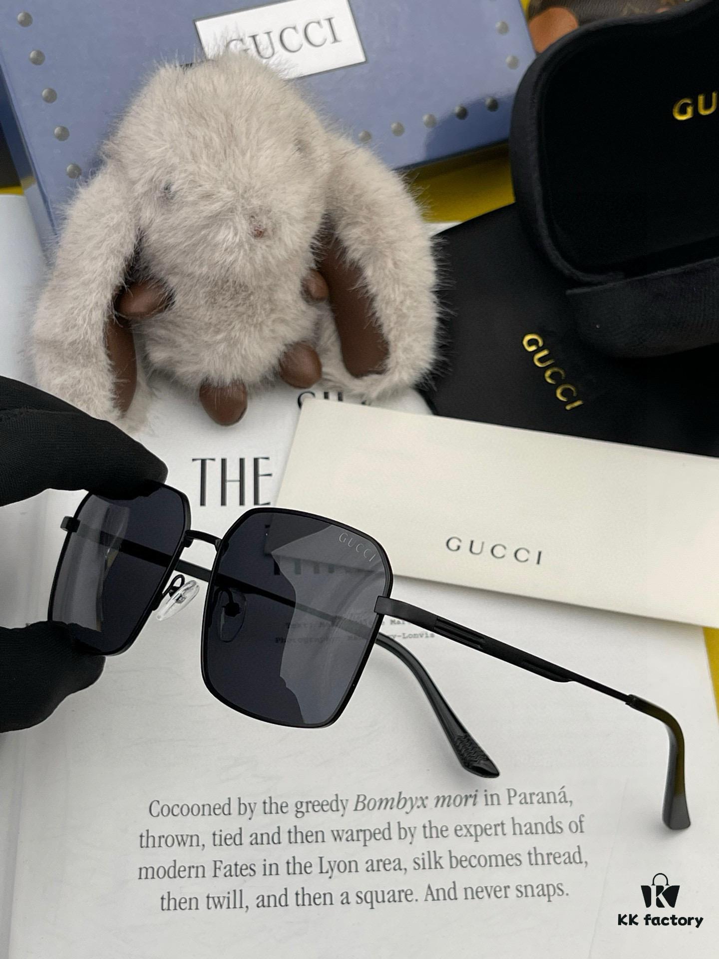 GUCCI 2025 New Model Polarized Sunglasses, Perfect Quality, Unique Design Suitable for All Face Shapes, Classic and Stylish Combination
