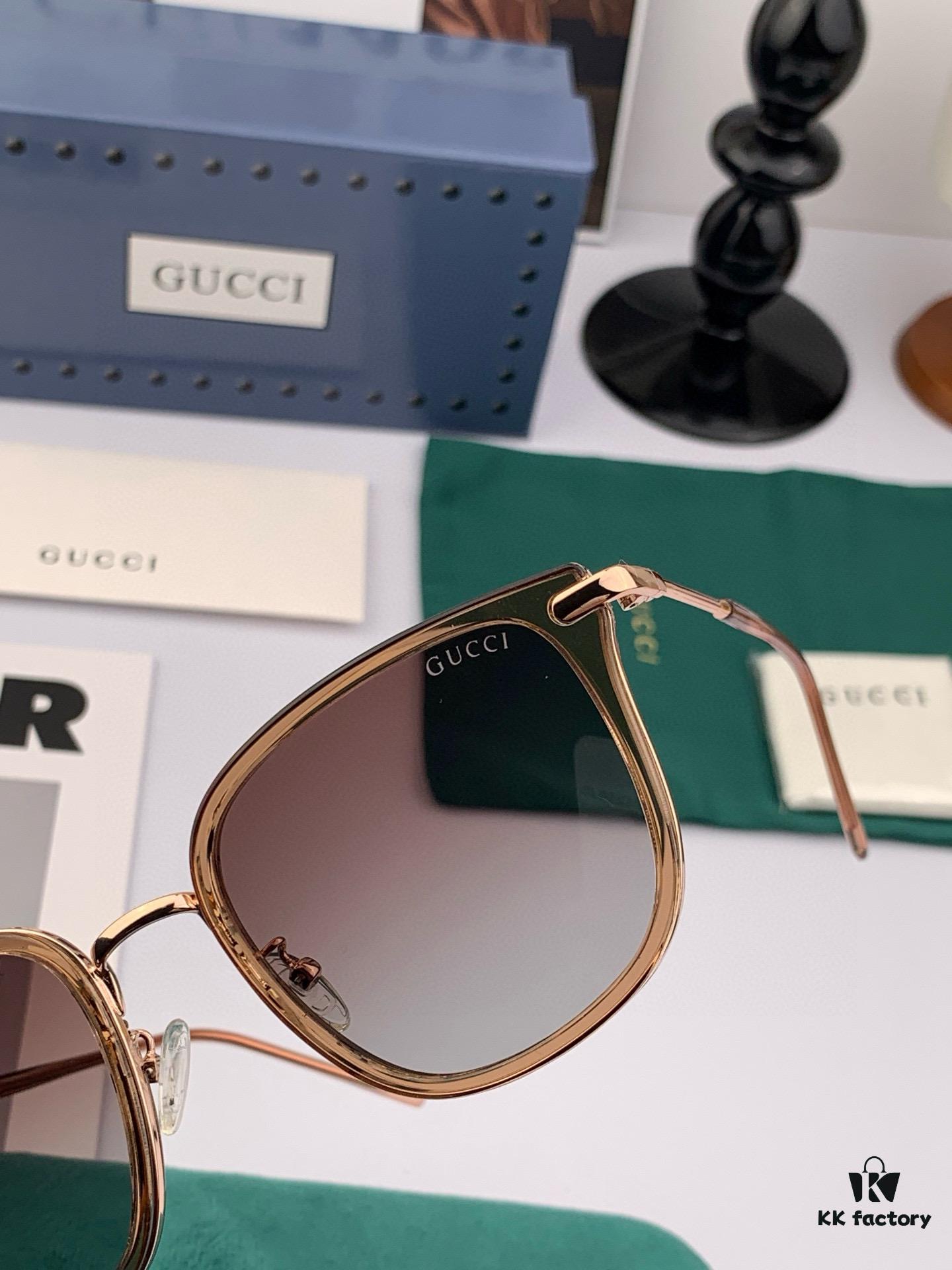 Gucci Classic Square Frame Design, Flattering on All Face Shapes, Perfectly Complements Coats or Dresses, Polarized Lenses for UV Protection