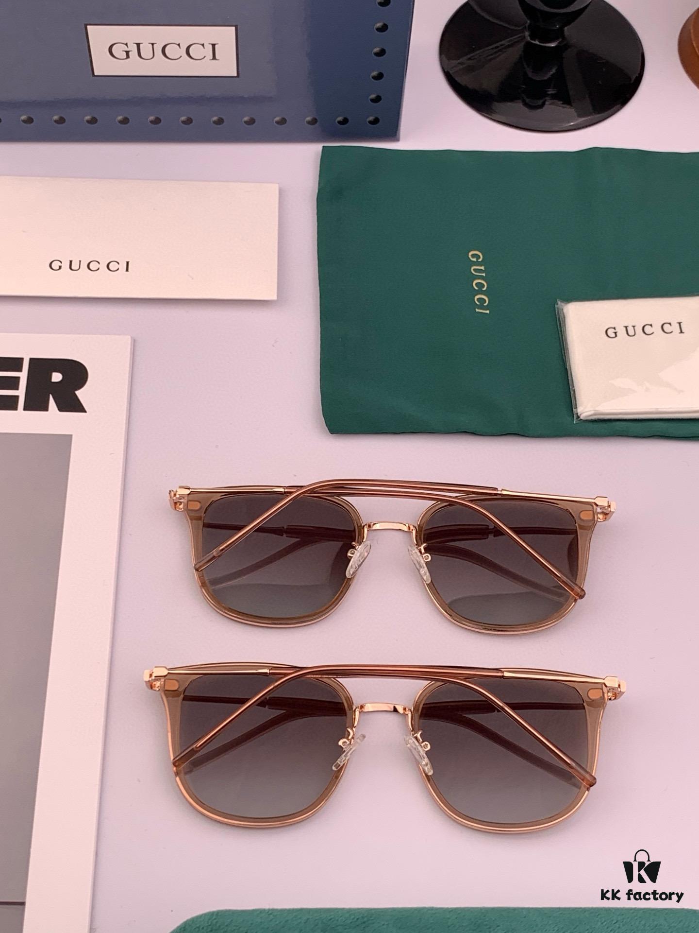 Gucci Classic Square Frame Design, Flattering on All Face Shapes, Perfectly Complements Coats or Dresses, Polarized Lenses for UV Protection