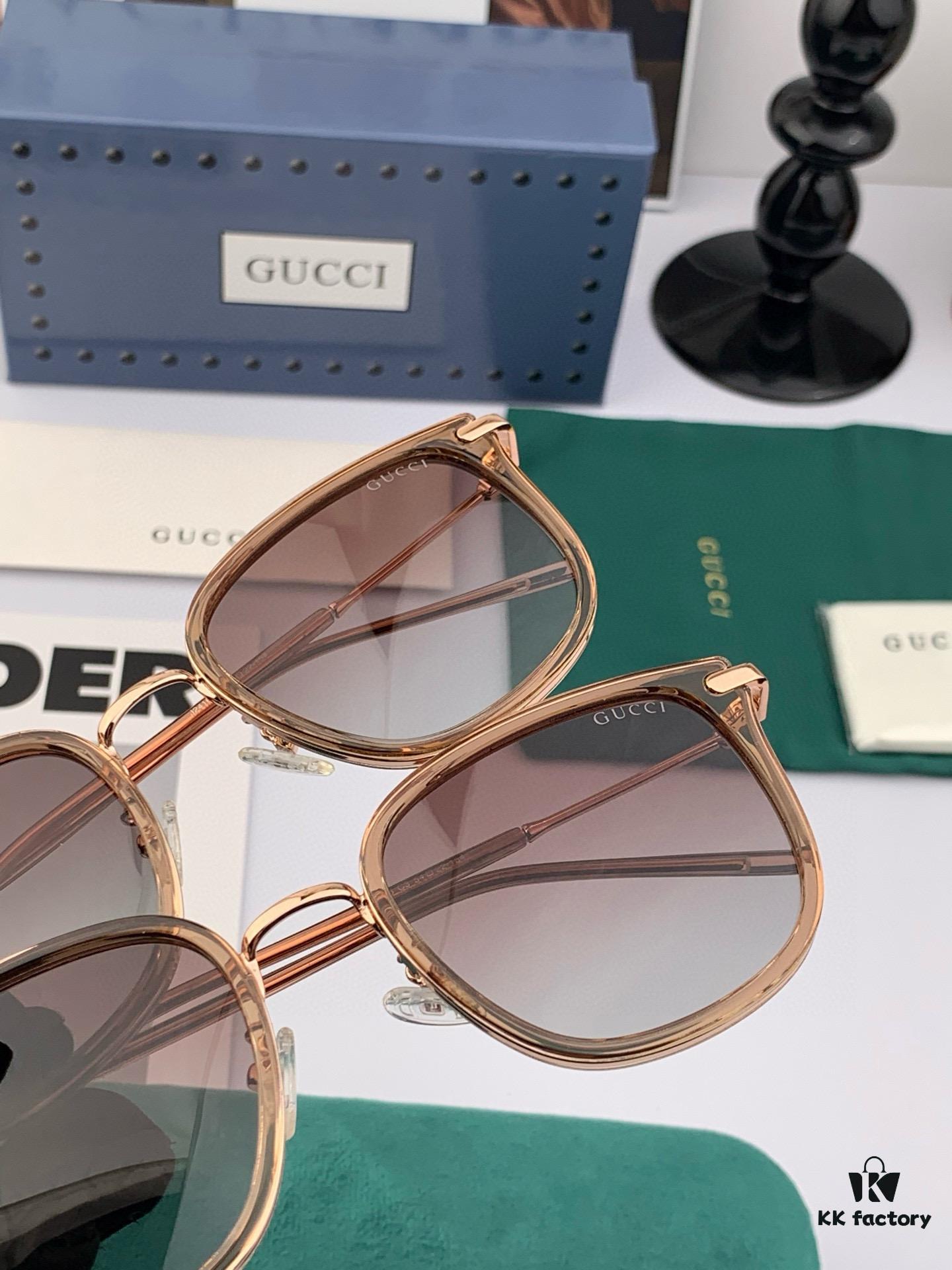 Gucci Classic Square Frame Design, Flattering on All Face Shapes, Perfectly Complements Coats or Dresses, Polarized Lenses for UV Protection