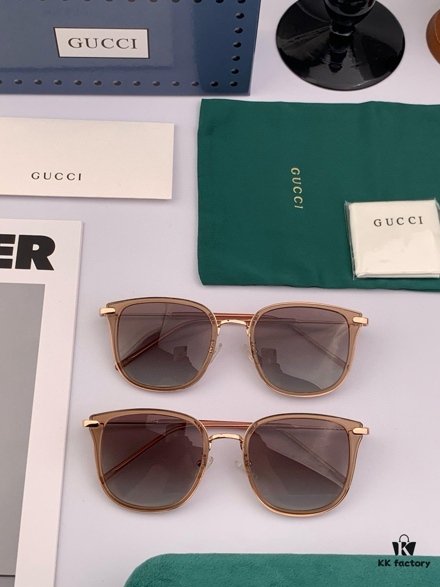 Gucci Classic Square Frame Design, Flattering on All Face Shapes, Perfectly Complements Coats or Dresses, Polarized Lenses for UV Protection
