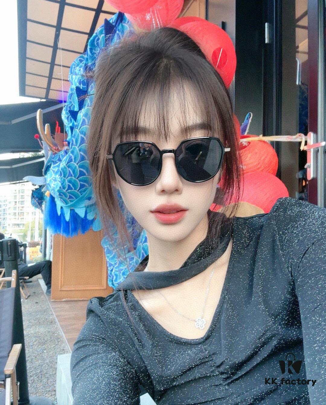 Polarized Series Sunglasses Original GUCCI Influencer Super Hot-Selling Blue Classic Luxury Global Fashion Round Frame Sunglasses High-End Quality Luxurious Logo Authentic Acetate Material Model: G2371