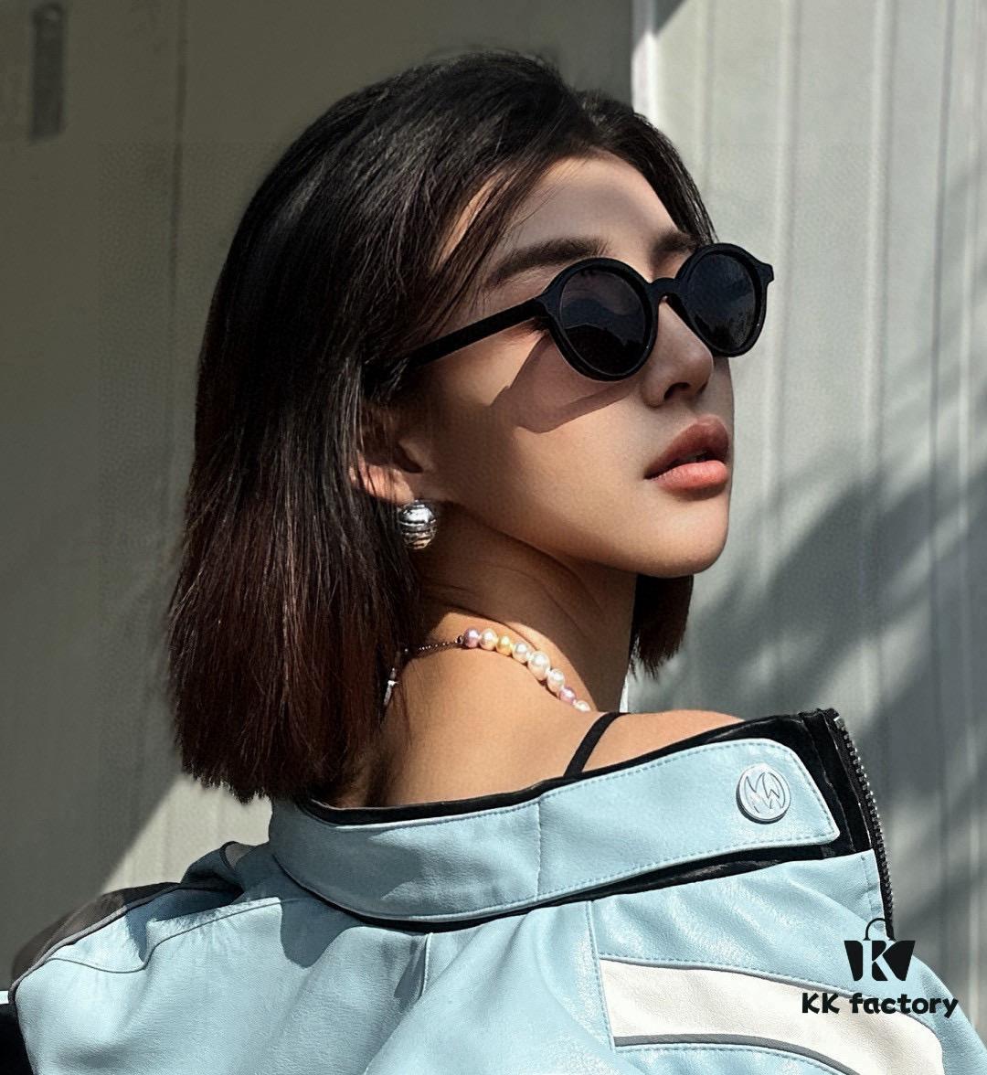 GUCCI - Polarized Sunglasses 2025 Spring New Arrival Trendy Fashion Round Frame Polarized Sunglasses High-Quality Comfortable Wear Influencer Style Sunglasses for Women HD Polarized UV Protection G6910 TR Frame