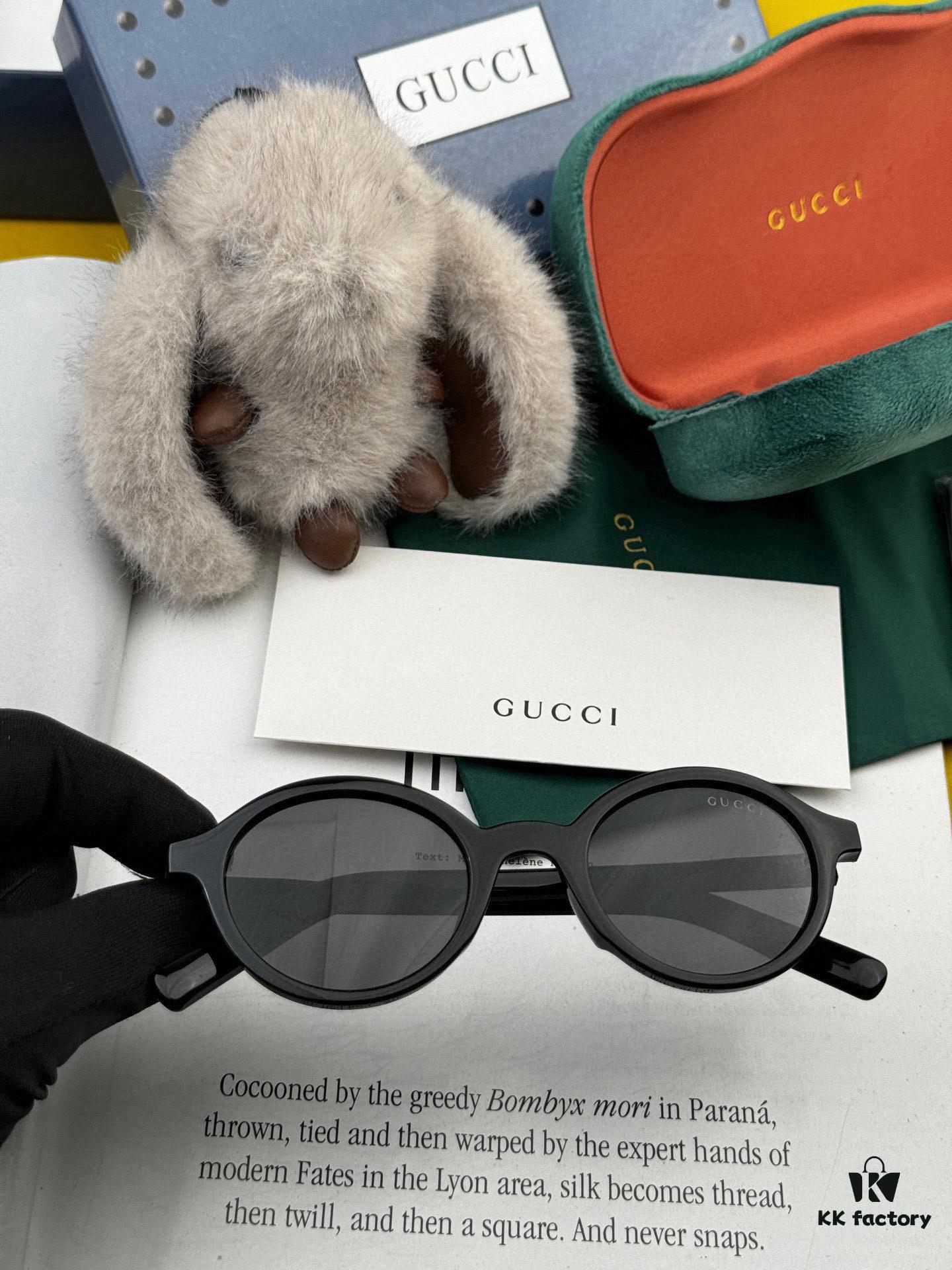 GUCCI - Polarized Sunglasses 2025 Spring New Arrival Trendy Fashion Round Frame Polarized Sunglasses High-Quality Comfortable Wear Influencer Style Sunglasses for Women HD Polarized UV Protection G6910 TR Frame
