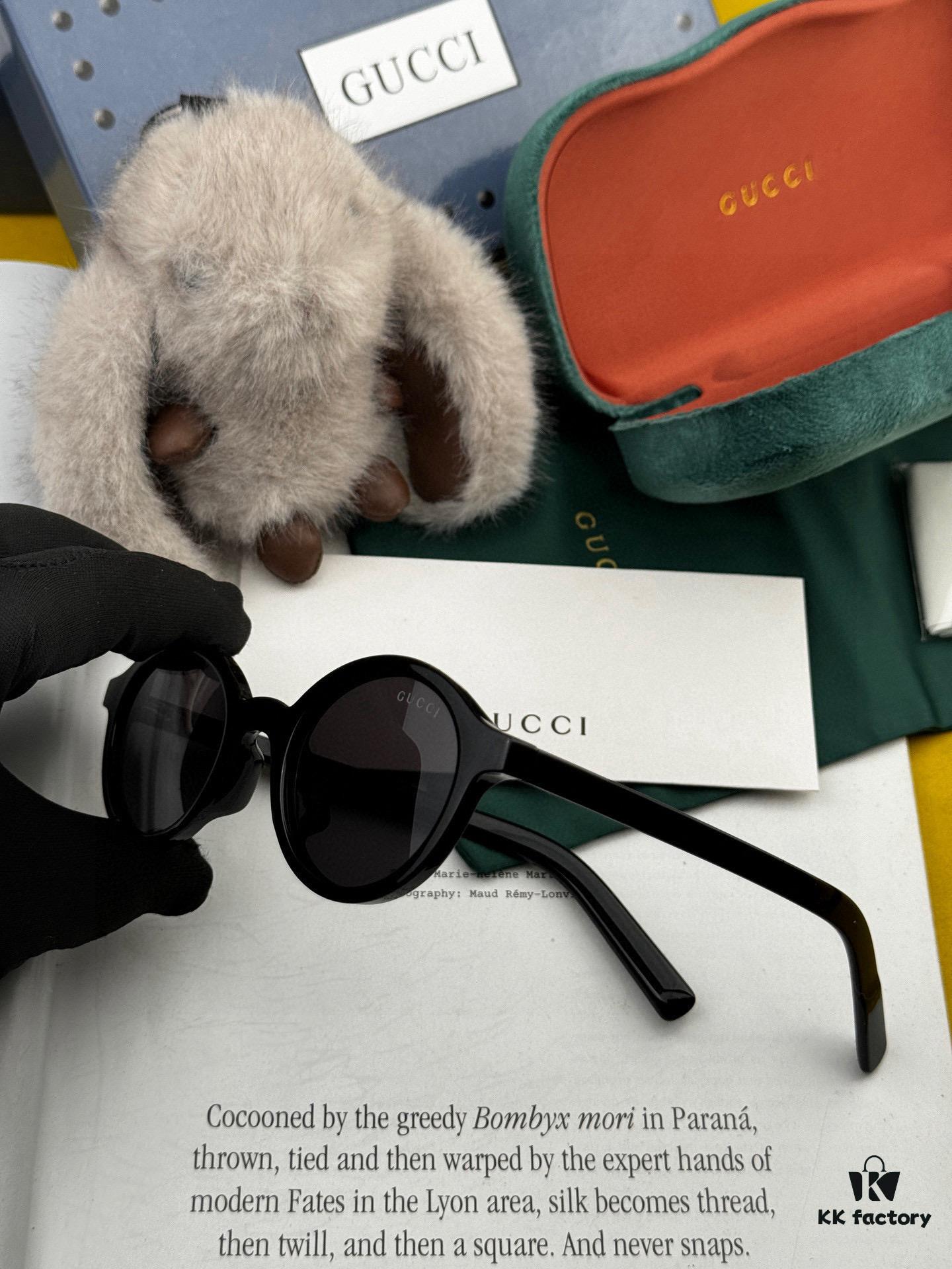 GUCCI - Polarized Sunglasses 2025 Spring New Arrival Trendy Fashion Round Frame Polarized Sunglasses High-Quality Comfortable Wear Influencer Style Sunglasses for Women HD Polarized UV Protection G6910 TR Frame