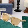 Gucci Classic Small Frame Design, Universal Fit for All Face Shapes, Stylish with Coats or Dresses, Nylon Polarized Lenses for UV Protection, Model: G35504 Sunglasses
