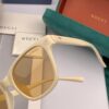 Gucci Classic Small Frame Design, Universal Fit for All Face Shapes, Stylish with Coats or Dresses, Nylon Polarized Lenses for UV Protection, Model: G35504 Sunglasses