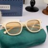 Gucci Classic Small Frame Design, Universal Fit for All Face Shapes, Stylish with Coats or Dresses, Nylon Polarized Lenses for UV Protection, Model: G35504 Sunglasses