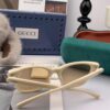 Gucci Classic Small Frame Design, Universal Fit for All Face Shapes, Stylish with Coats or Dresses, Nylon Polarized Lenses for UV Protection, Model: G35504 Sunglasses
