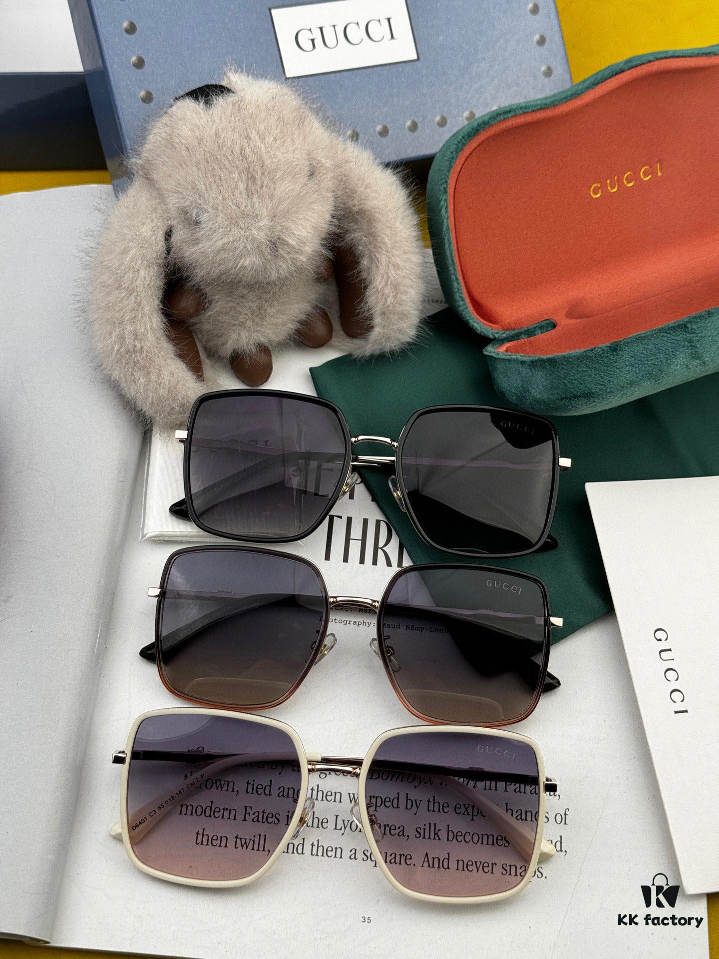 GUCCI - Polarized Sunglasses 2025 Spring New Arrival Trendy Popular Round Frame Polarized Sunglasses High Quality Comfortable Wear Influencer Style Women's HD Polarized Sunglasses 🕶️ High-Quality TR Frame Model: G1640