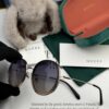 GUCCI - Polarized Sunglasses 2025 Spring New Arrival Trendy Fashion Round Frame Polarized Sunglasses High Quality Comfortable Fit Influencer Style Women's HD Polarized Sunglasses 🕶️ High-Quality TR Frame Model: G0640