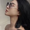 GUCCI 2025 Spring New Arrival Trendy Fashion Square Polarized Sunglasses High-Quality Comfortable Wear Influencer Style Women's HD Polarized Sunglasses 🕶️ High-Quality TR Frame Model: G9638