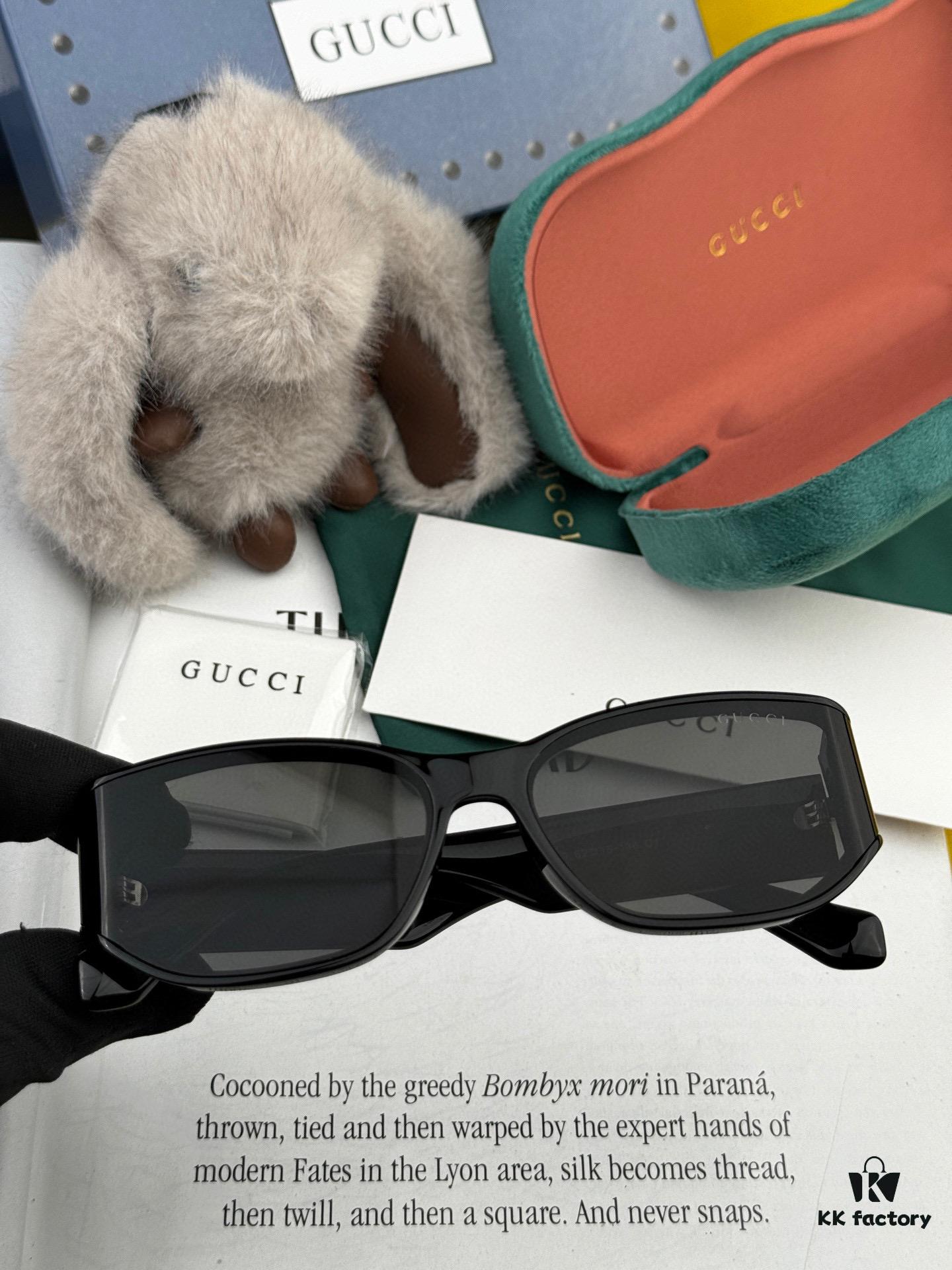 GUCCI 2025 Spring New Arrival Trendy Fashion Square Polarized Sunglasses High-Quality Comfortable Wearable Influencer Style HD Nylon Polarized Sunglasses for Women 🕶️ High-Quality TR Frame Model: G0317
