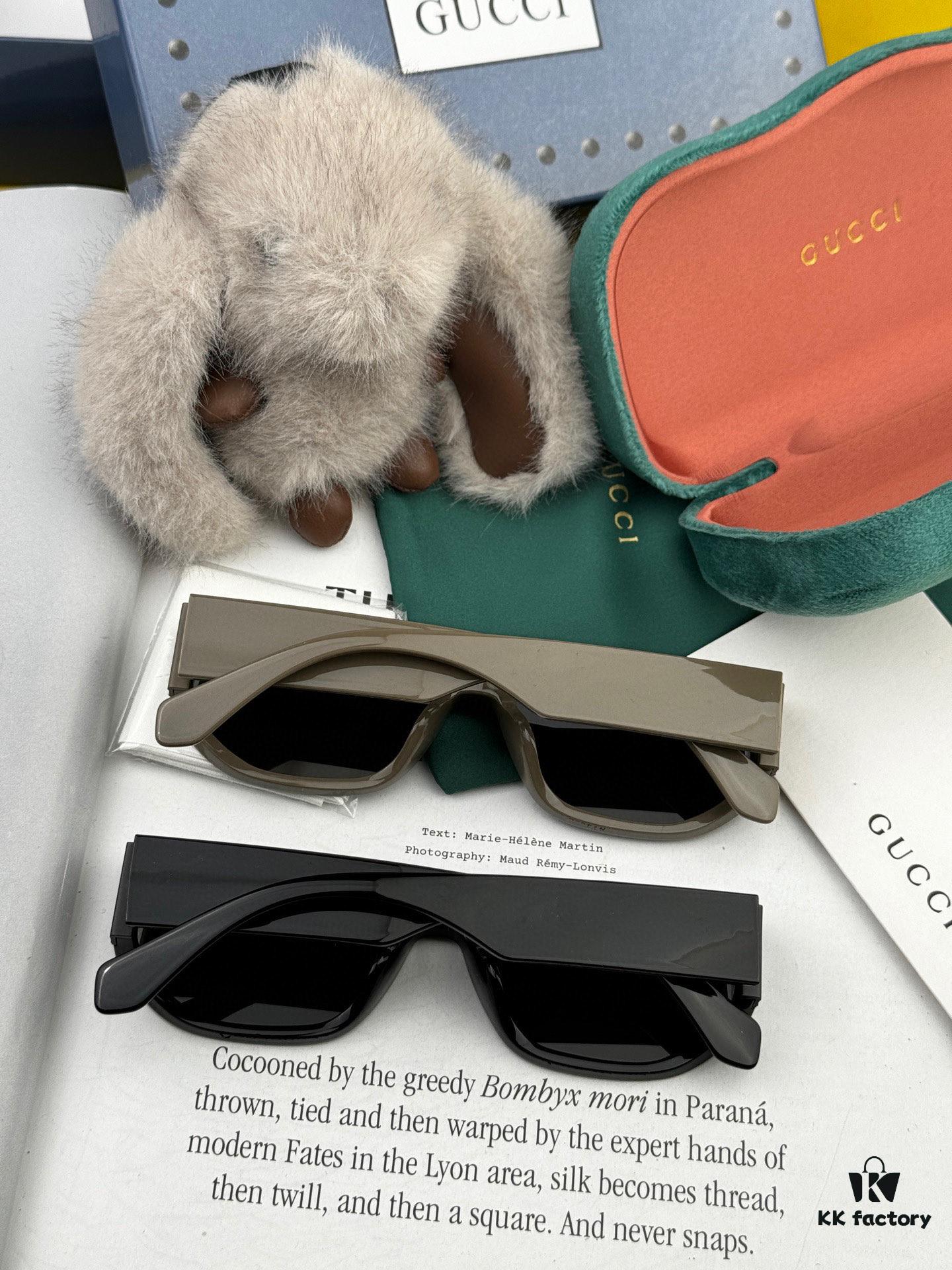 GUCCI 2025 Spring New Arrival Trendy Fashion Square Polarized Sunglasses High-Quality Comfortable Wearable Influencer Style HD Nylon Polarized Sunglasses for Women 🕶️ High-Quality TR Frame Model: G0317