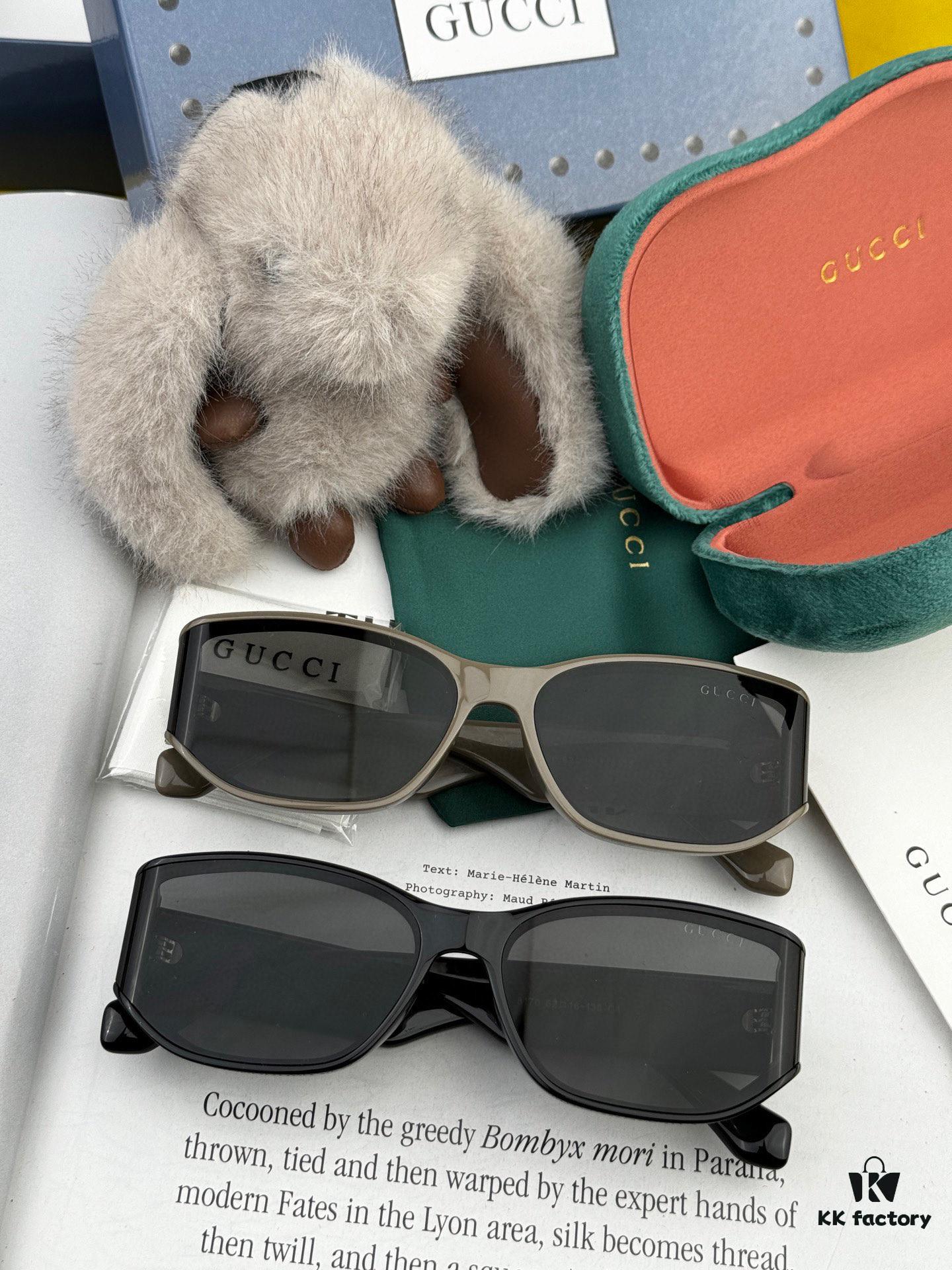 GUCCI 2025 Spring New Arrival Trendy Fashion Square Polarized Sunglasses High-Quality Comfortable Wearable Influencer Style HD Nylon Polarized Sunglasses for Women 🕶️ High-Quality TR Frame Model: G0317