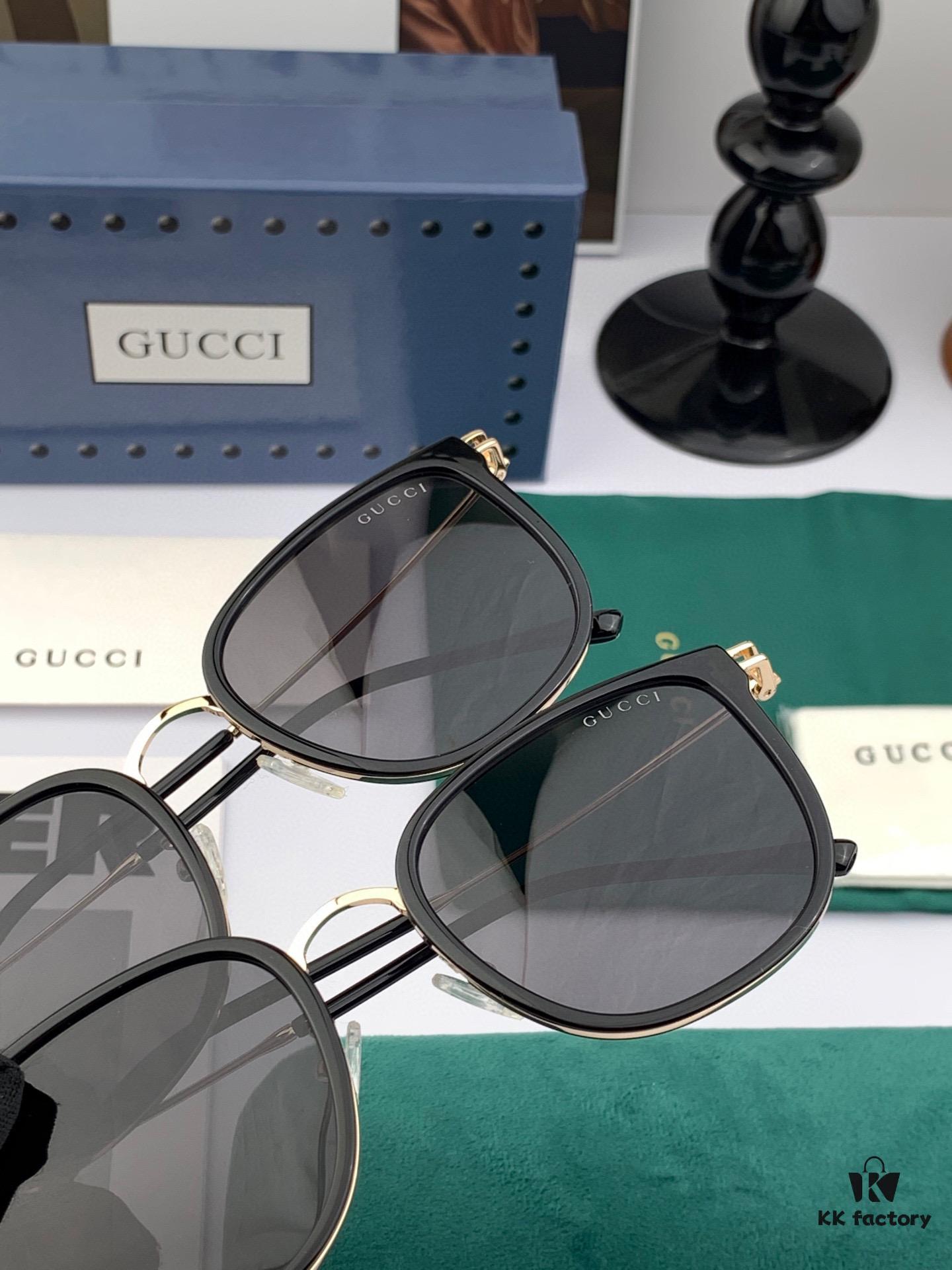 Gucci High-Quality Unisex Sunglasses with Imported Polarized Lenses, Aviator Style, UV Protection, Slimming Design for Driving and Fishing - Model G6238