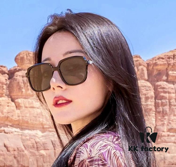 【GUCCI】2025 Spring New Arrival Trendy Fashion Round Frame Polarized Sunglasses High-Quality Lightweight TR Frame Women's HD Thickened Polarized Sunglasses 🕶️