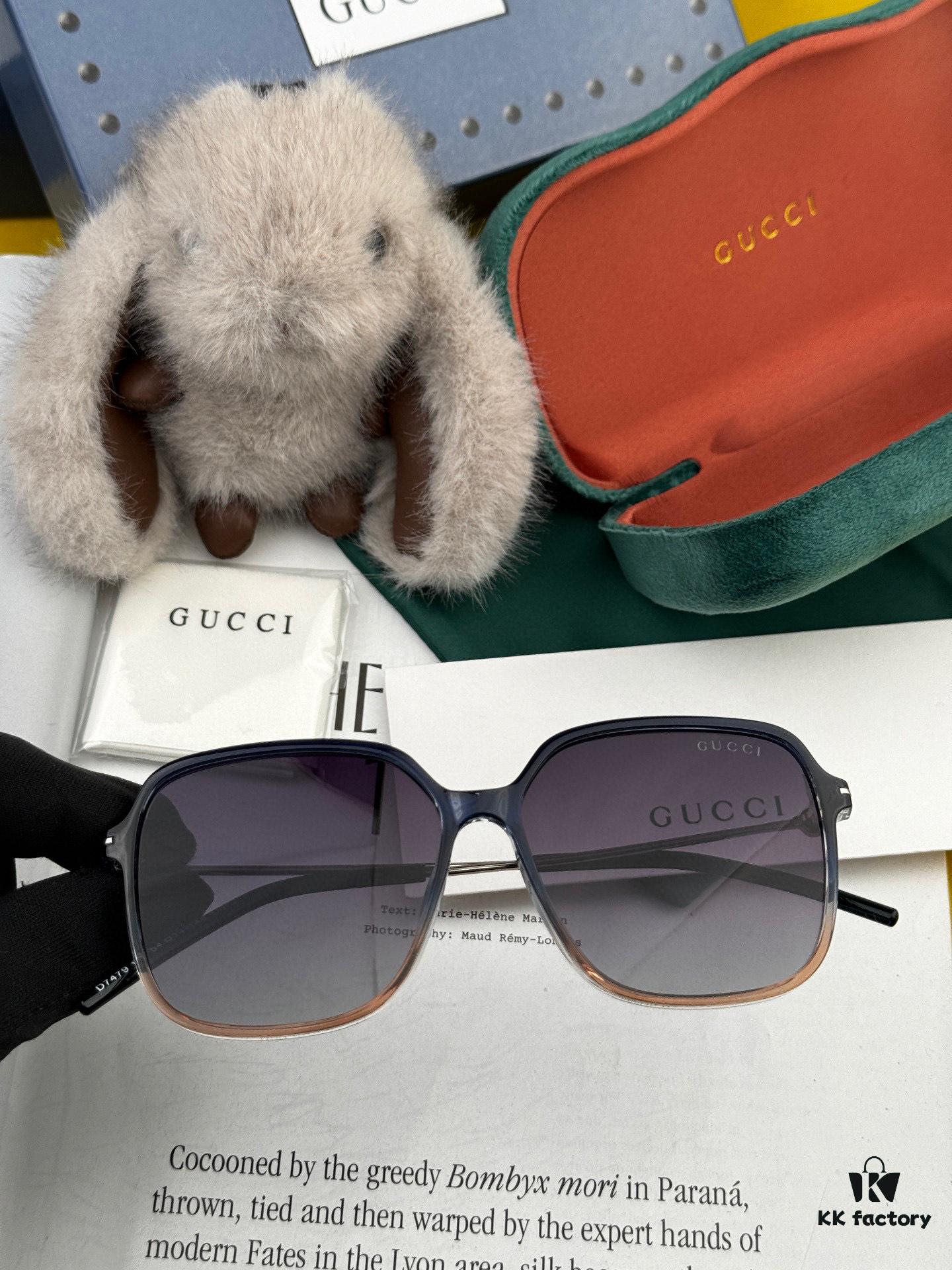 【GUCCI】2025 Spring New Arrival Trendy Fashion Round Frame Polarized Sunglasses High-Quality Lightweight TR Frame Women's HD Thickened Polarized Sunglasses 🕶️