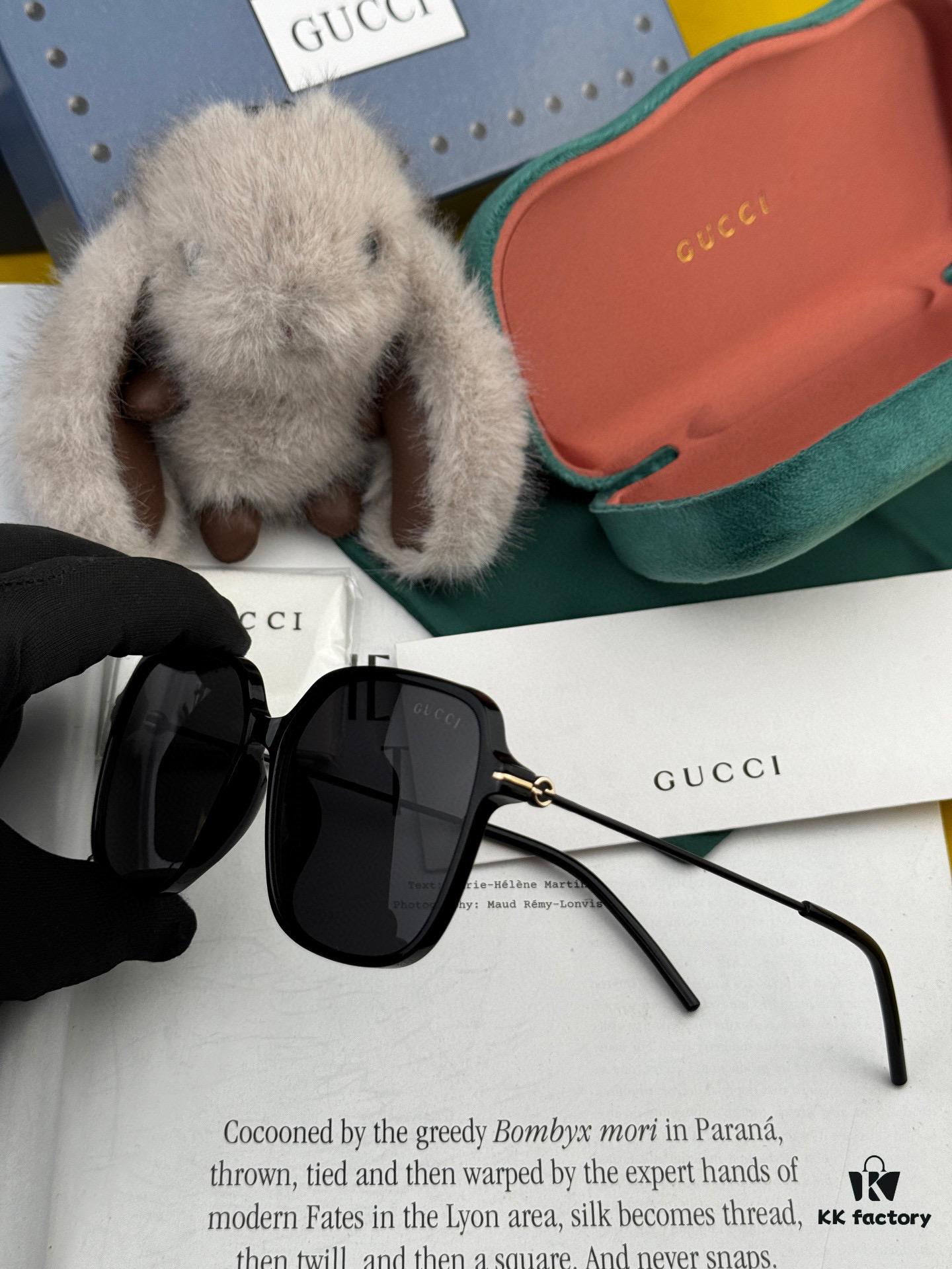 【GUCCI】2025 Spring New Arrival Trendy Fashion Round Frame Polarized Sunglasses High-Quality Lightweight TR Frame Women's HD Thickened Polarized Sunglasses 🕶️