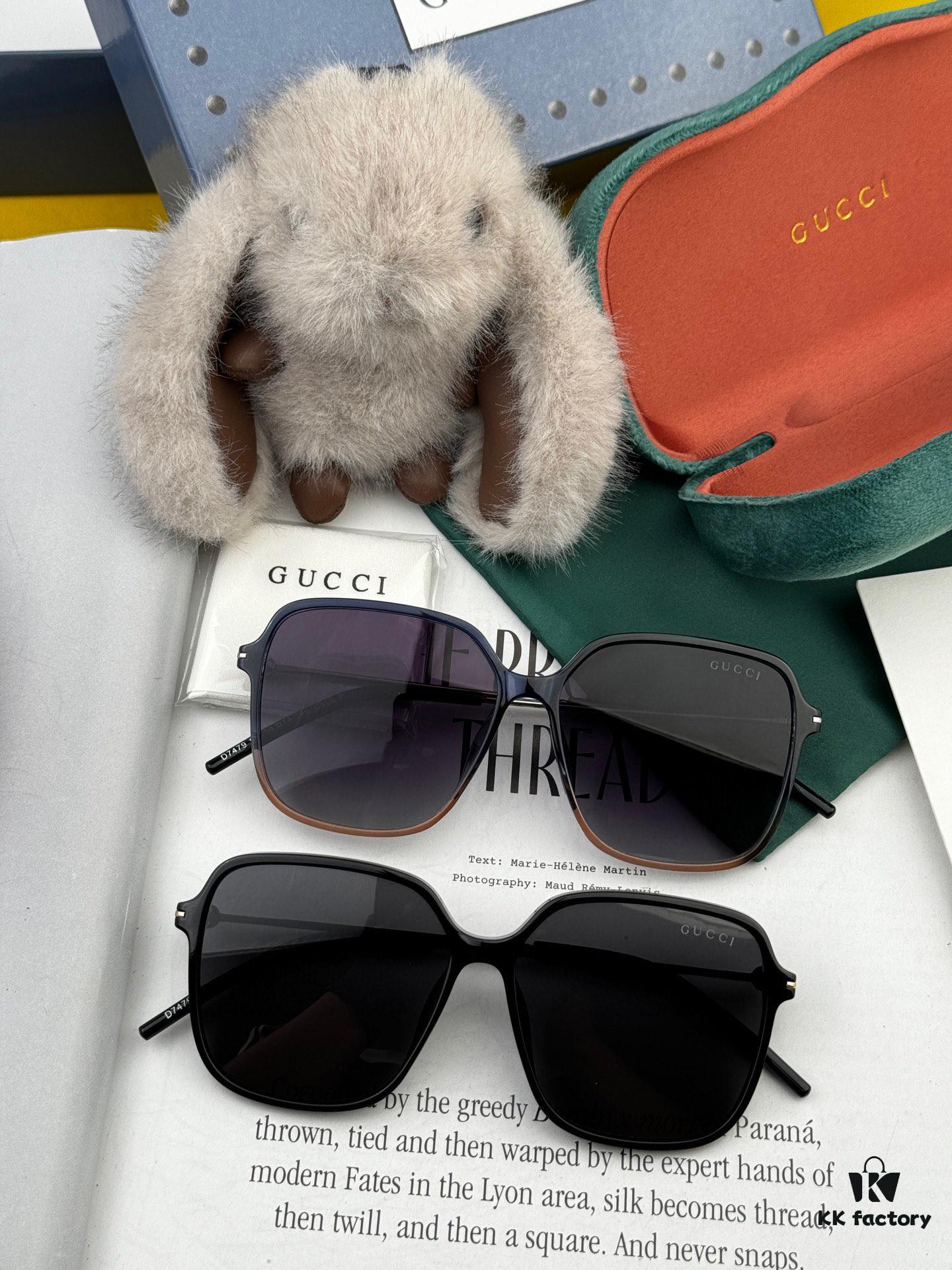 【GUCCI】2025 Spring New Arrival Trendy Fashion Round Frame Polarized Sunglasses High-Quality Lightweight TR Frame Women's HD Thickened Polarized Sunglasses 🕶️