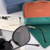 GUCCI GG Round Frame Sunglasses, Perfect Quality, Unique Design, Unisex Style for All Face Shapes, Fashionable and Versatile, Couples' Sunglasses
