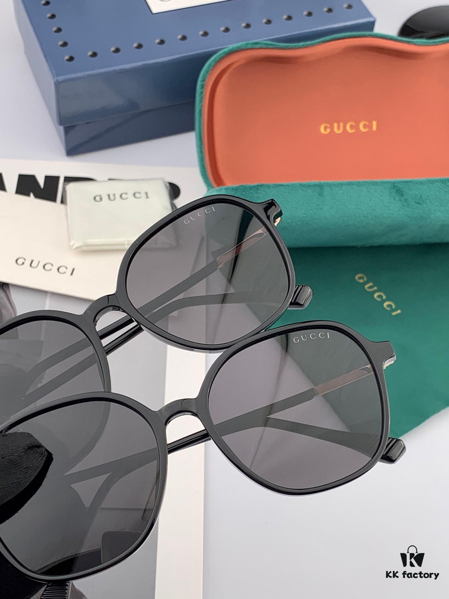 GUCCI GG Round Frame Sunglasses, Perfect Quality, Unique Design, Unisex Style for All Face Shapes, Fashionable and Versatile, Couples' Sunglasses