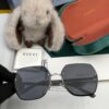 GUCCI Nylon Polarized Unisex Sunglasses with Polygonal Design, Frameless Style, UV Protection, Model: G0638
