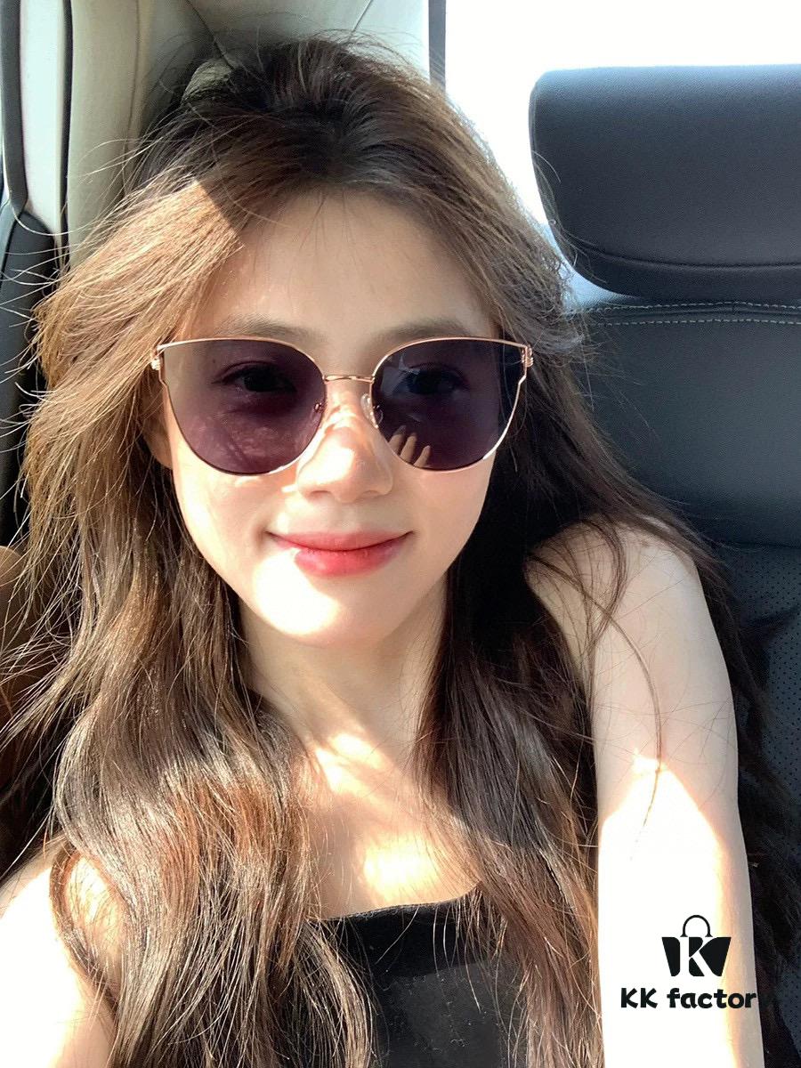 GUCCI Nylon Polarized Round Frame Sunglasses