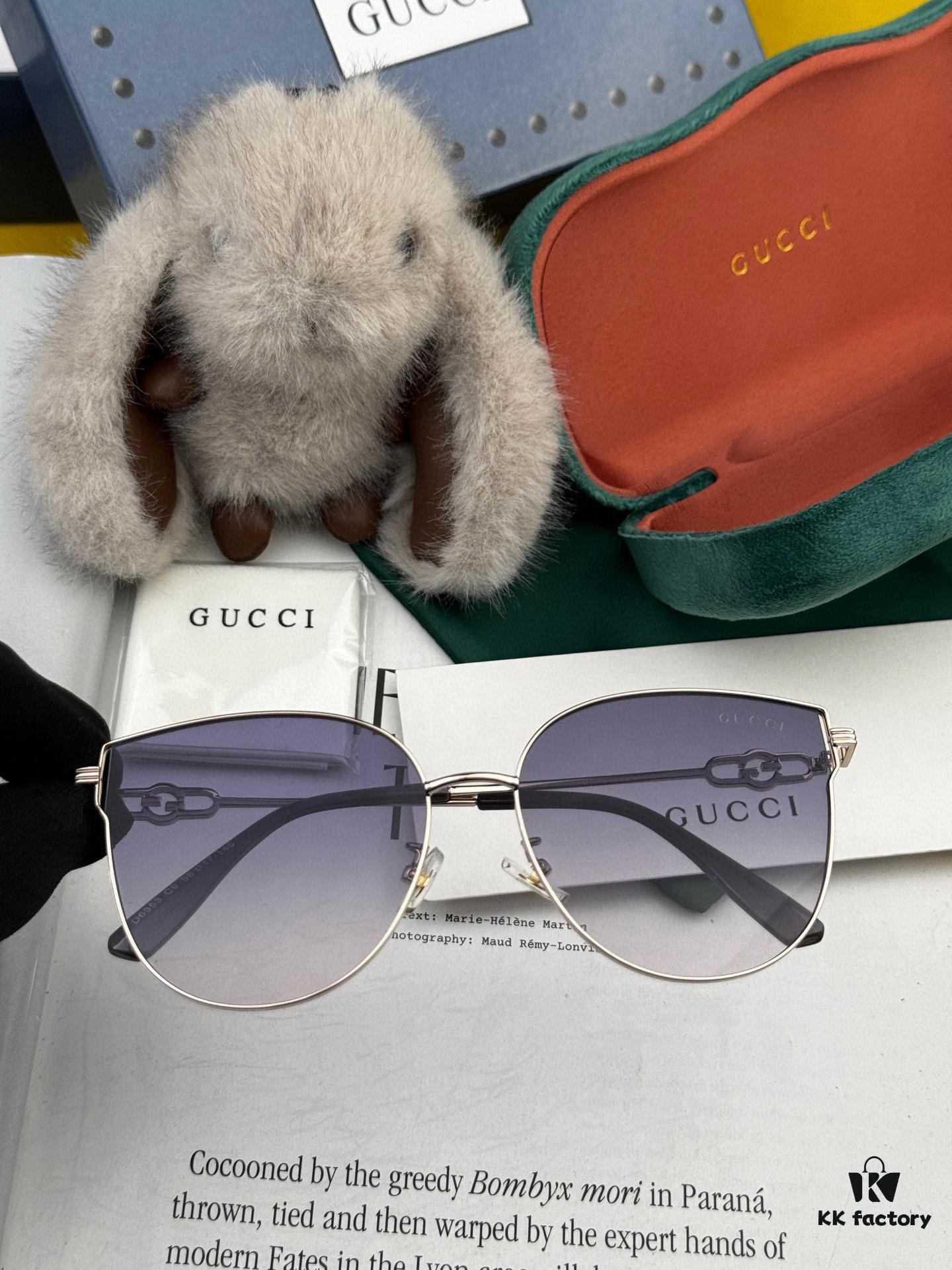 GUCCI Nylon Polarized Round Frame Sunglasses