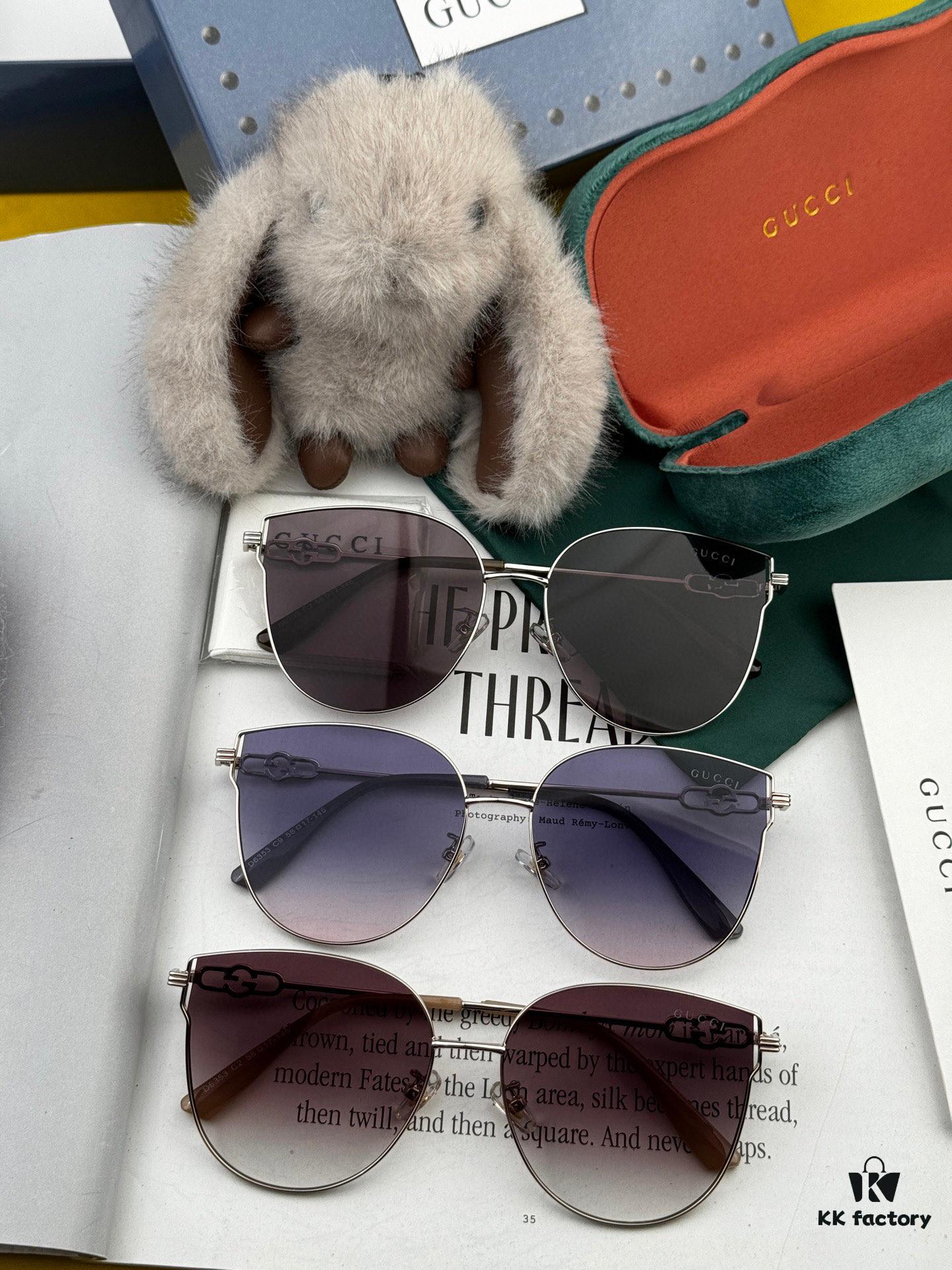 GUCCI Nylon Polarized Round Frame Sunglasses