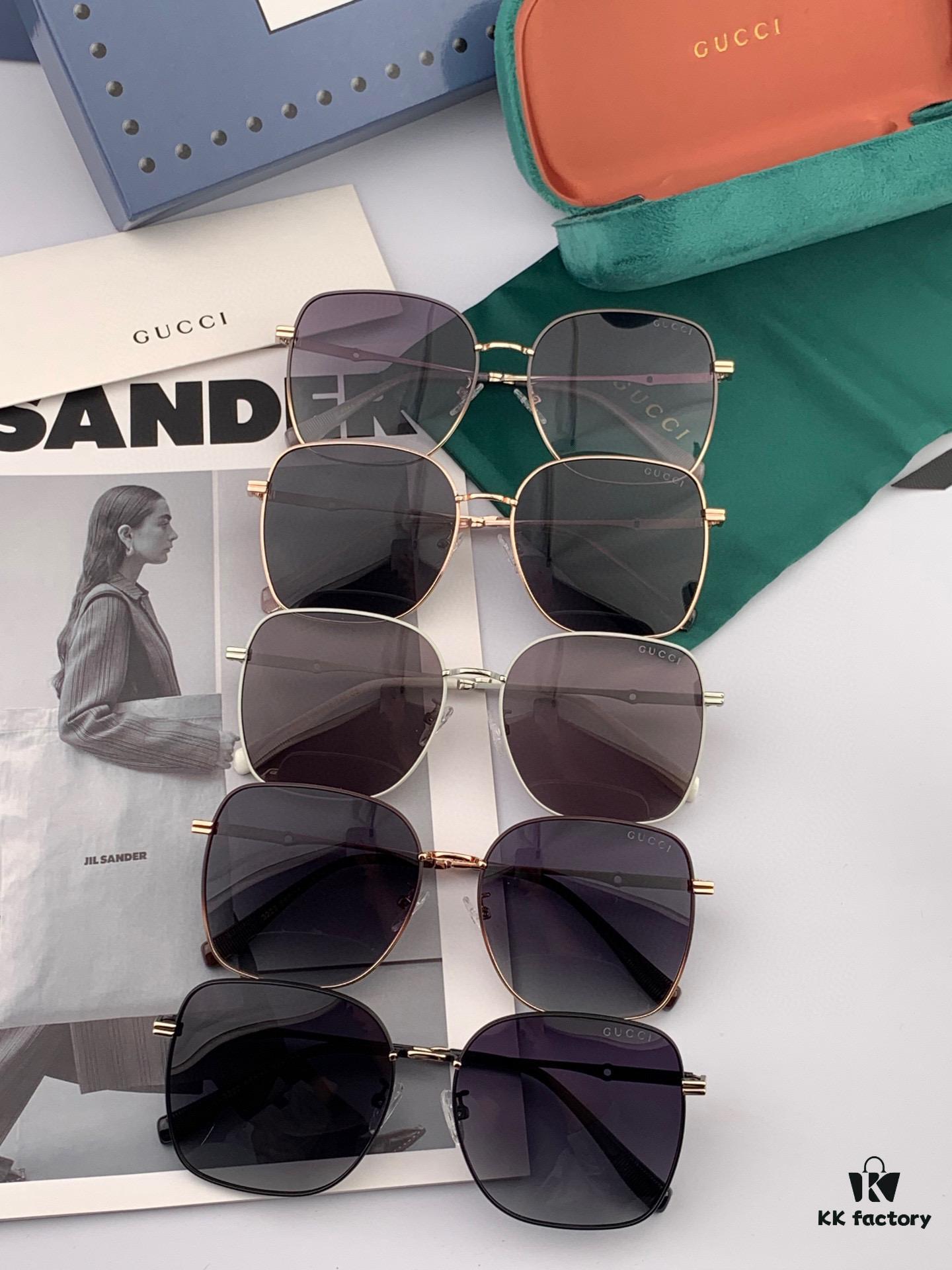 GUCCI Nylon Polarized Round Frame Sunglasses