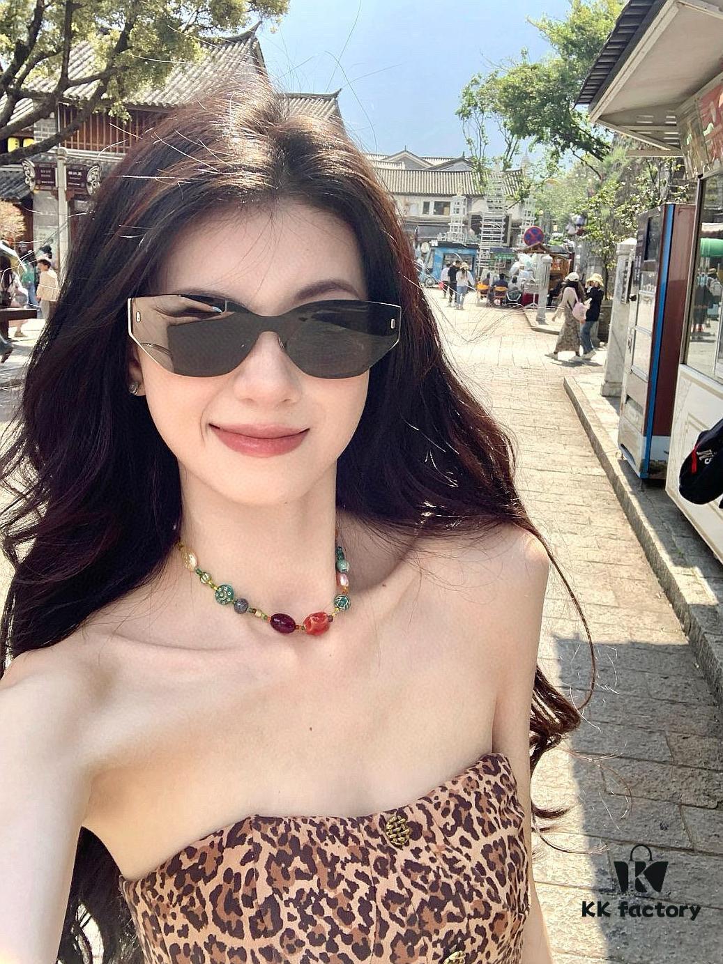 GUCCI New Nylon Polarized Sunglasses, Stylish Square Frame Unisex Sun Glasses for Couples, Comfortable Fit Trendy Influencer Fashion Shades, Flattering on All Face Sizes