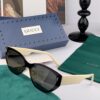 GUCCI New Nylon Polarized Sunglasses, Stylish Square Frame Unisex Sun Glasses for Couples, Comfortable Fit Trendy Influencer Fashion Shades, Flattering on All Face Sizes