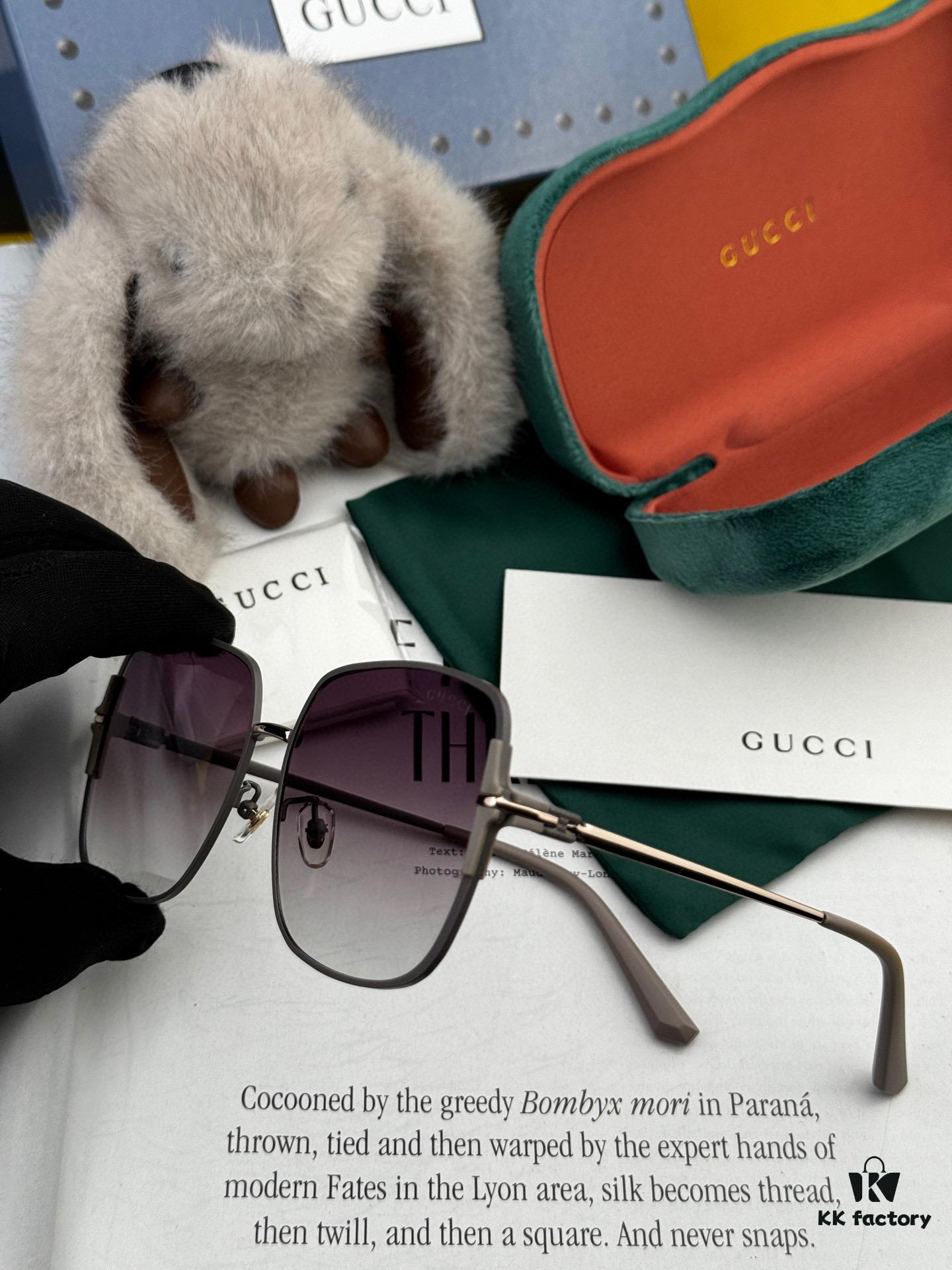 GUCCI Nylon Polarized Sunglasses with Round Frame Design