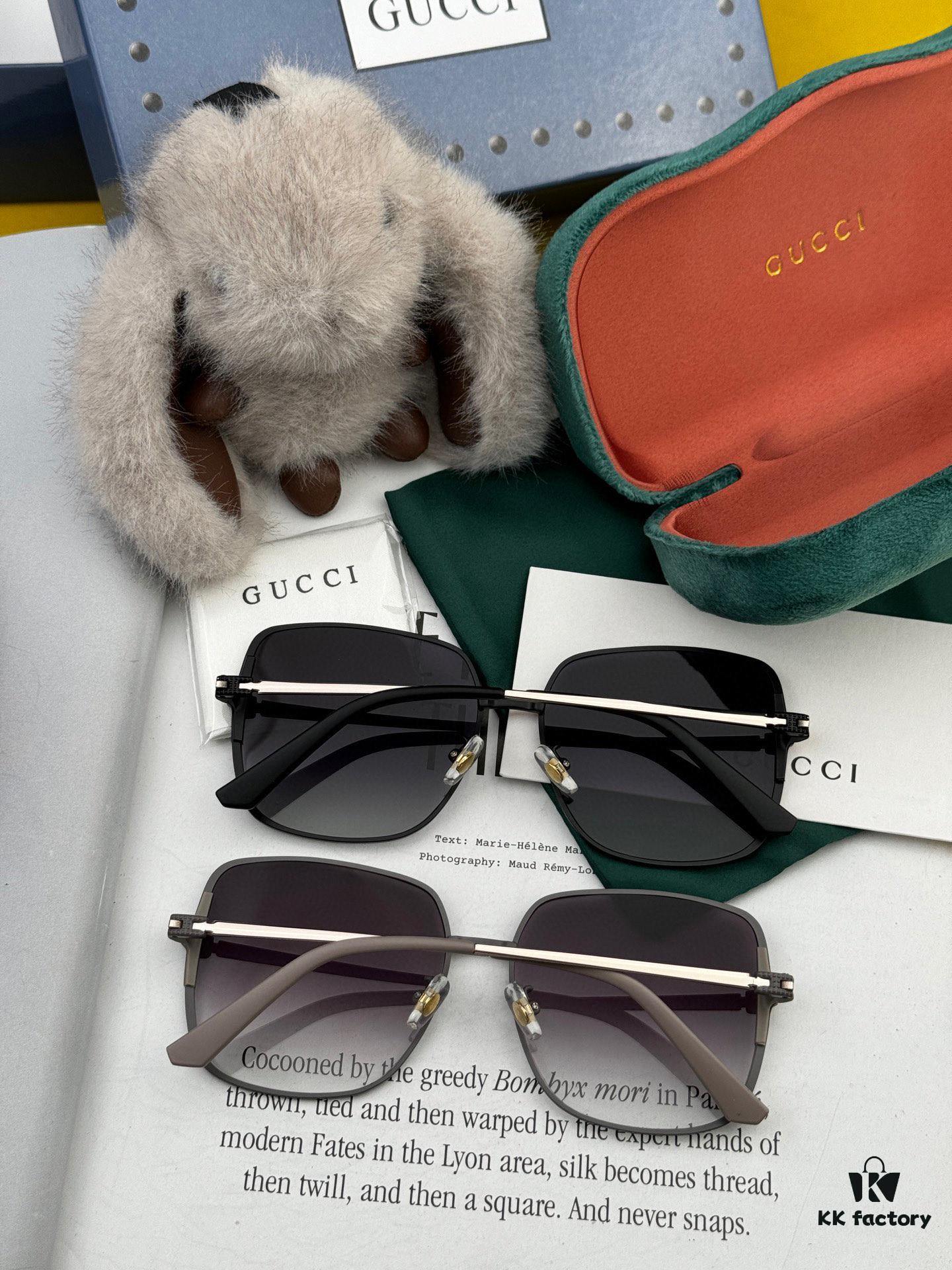 GUCCI Nylon Polarized Sunglasses with Round Frame Design