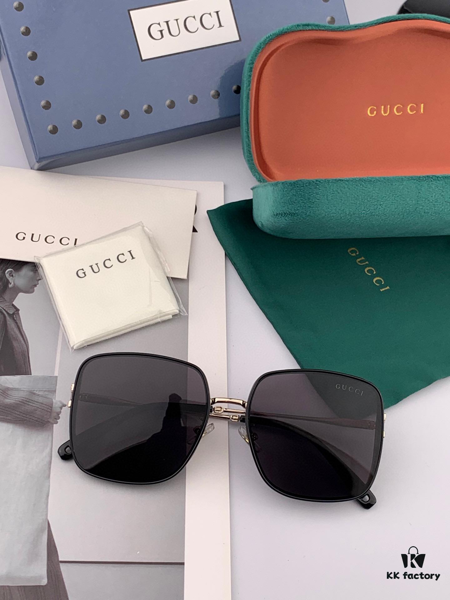 Nylon Polarized Series GUCCI Sunglasses Round Frame Design Unisex Style Polarized Lenses UV Protection Model: G4634
