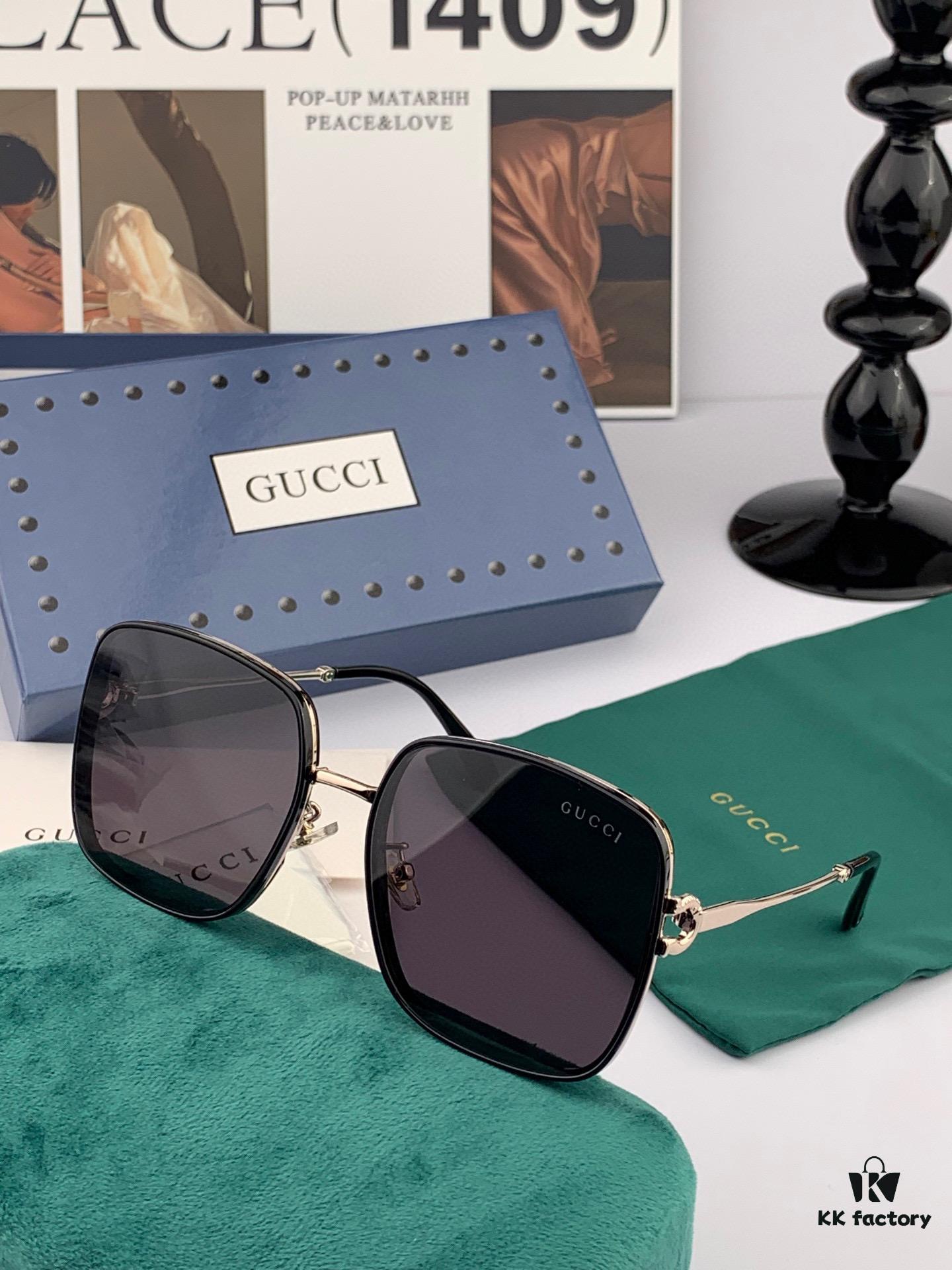 Nylon Polarized Series GUCCI Sunglasses Round Frame Design Unisex Style Polarized Lenses UV Protection Model: G4634