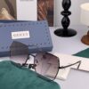GUCCI - Gucci Italian Import 2025 Fashion Luxury Decorative Sunglasses, Nylon HD Sunglasses, Celebrity Poster Style, Ultra-High Complexity Craftsmanship, Strong 3D Texture