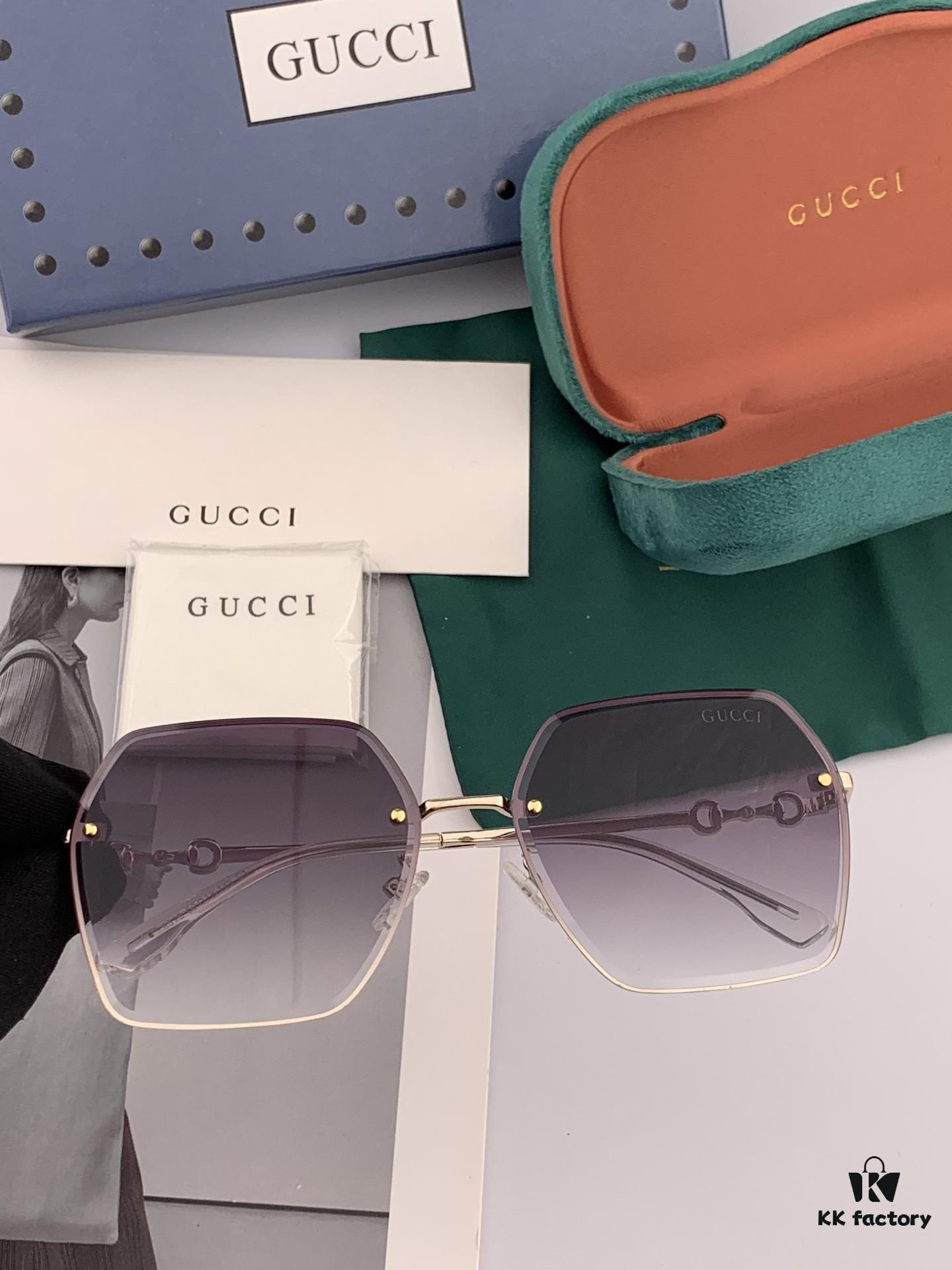 GUCCI - Gucci Imported from Italy 🇮🇹 2025 Fashion Luxury Decorative Sunglasses, Nylon Polarized High-Definition Sunglasses, Celebrity Poster Style, Ultra-Complex Craftsmanship, Strong 3D Texture