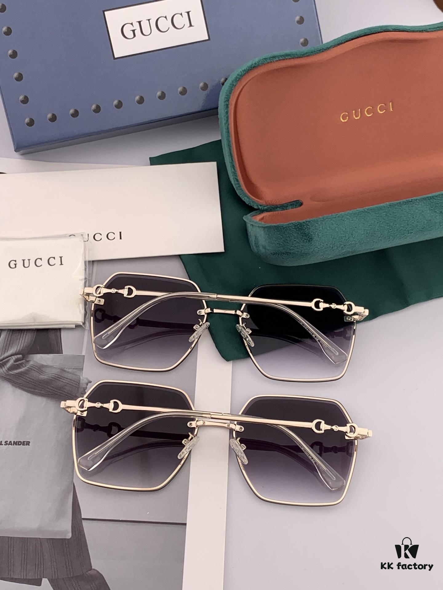 GUCCI - Gucci Imported from Italy 🇮🇹 2025 Fashion Luxury Decorative Sunglasses, Nylon Polarized High-Definition Sunglasses, Celebrity Poster Style, Ultra-Complex Craftsmanship, Strong 3D Texture