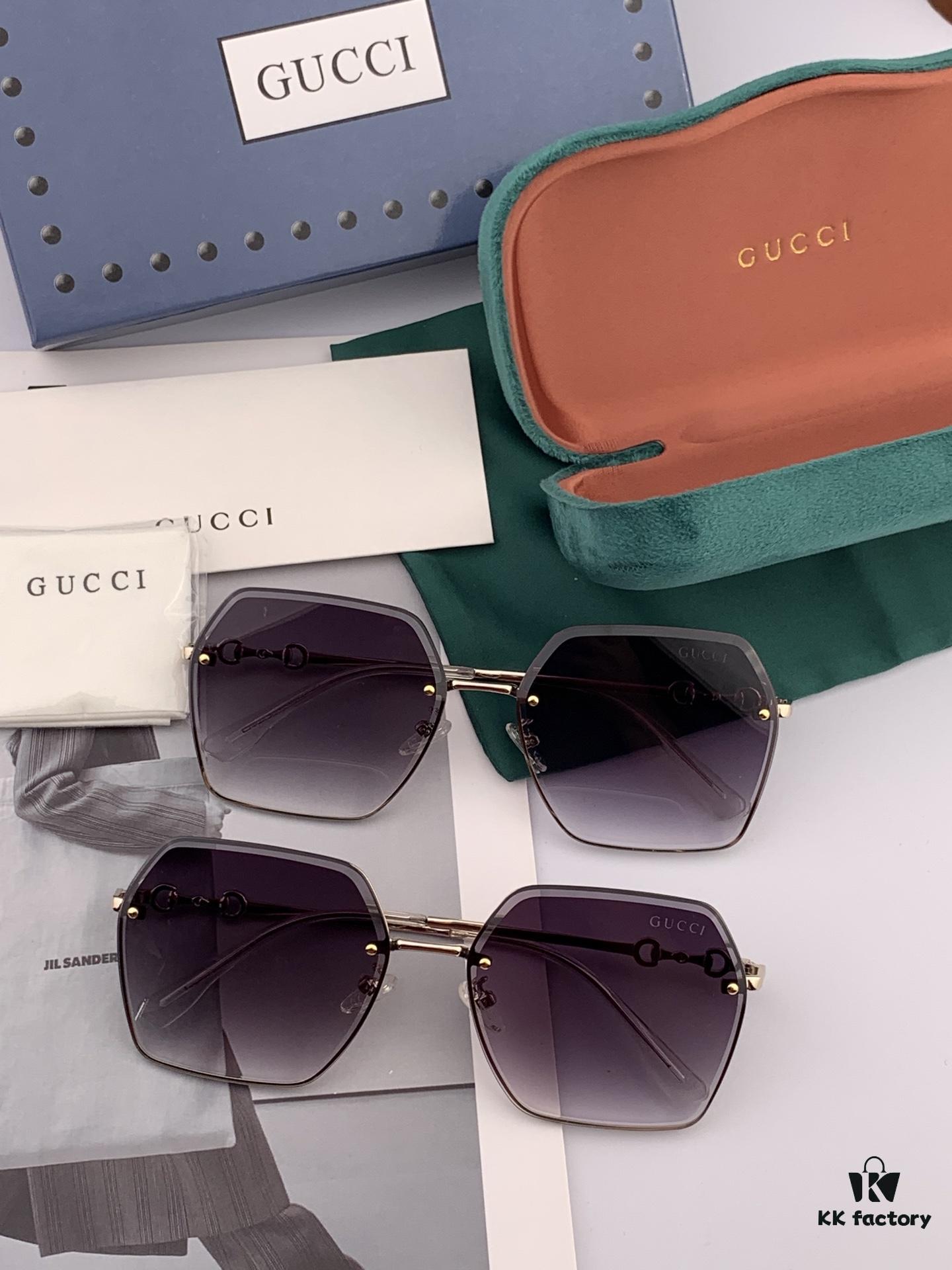 GUCCI - Gucci Imported from Italy 🇮🇹 2025 Fashion Luxury Decorative Sunglasses, Nylon Polarized High-Definition Sunglasses, Celebrity Poster Style, Ultra-Complex Craftsmanship, Strong 3D Texture