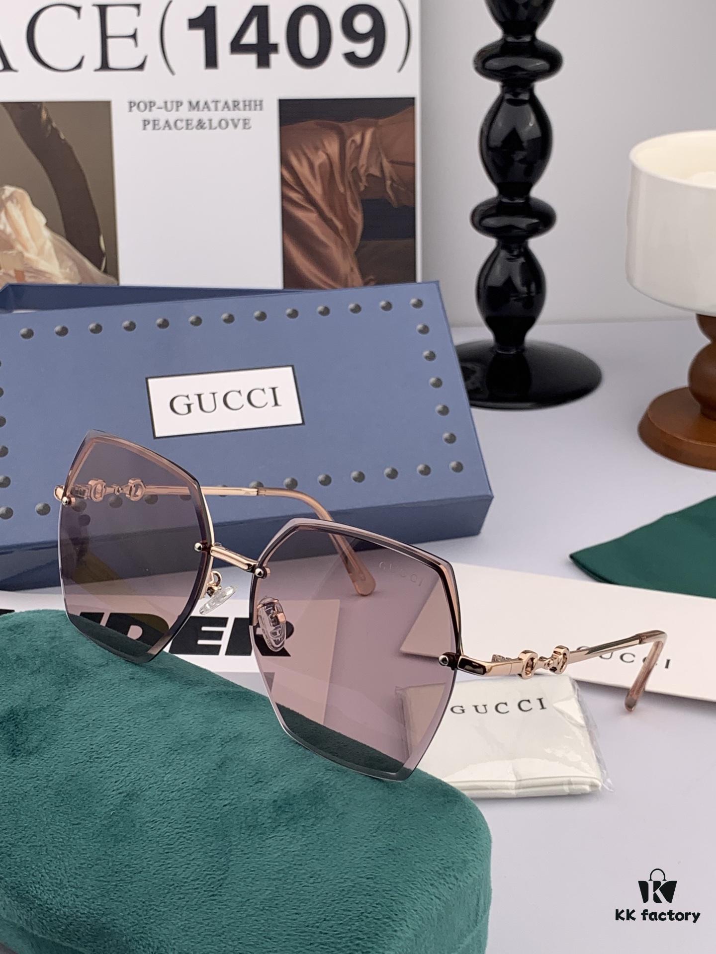 GUCCI - Italian Imported 2025 Fashion Luxury Decorative Sunglasses, Nylon Polarized HD Sunglasses, Celebrity Poster Style, High-Complexity Craftsmanship, Strong 3D Texture