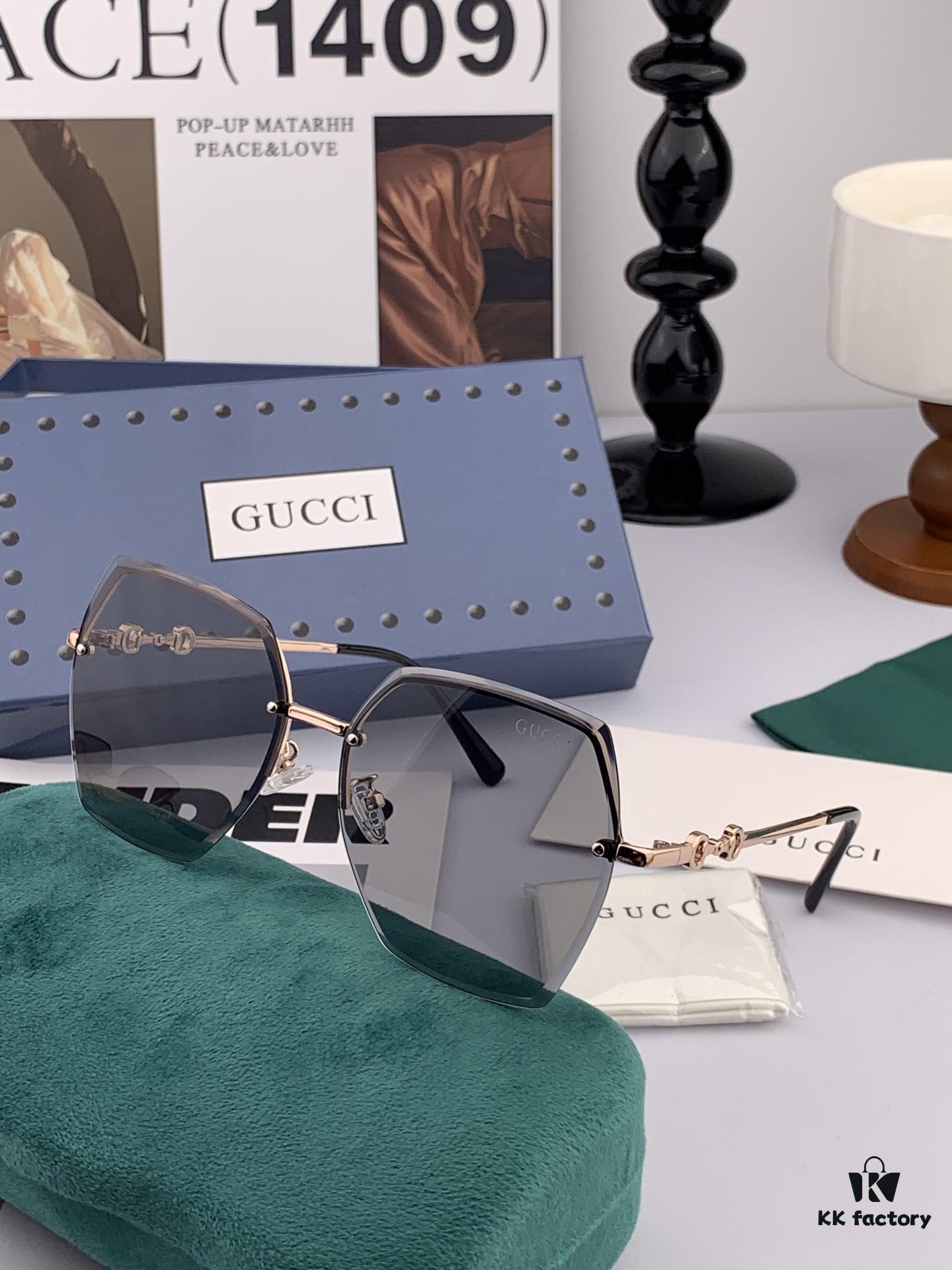 GUCCI - Italian Imported 2025 Fashion Luxury Decorative Sunglasses, Nylon Polarized HD Sunglasses, Celebrity Poster Style, High-Complexity Craftsmanship, Strong 3D Texture