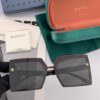 Gucci Collaborative Limited Edition Classic Square Frame Design, Flattering on All Face Shapes, Perfectly Matches Coats or Dresses, Exudes Elegance with Polarized UV-Protective Lenses, Model: G50195 Sunglasses
