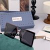 Gucci Collaborative Limited Edition Classic Square Frame Design, Flattering on All Face Shapes, Perfectly Matches Coats or Dresses, Exudes Elegance with Polarized UV-Protective Lenses, Model: G50195 Sunglasses